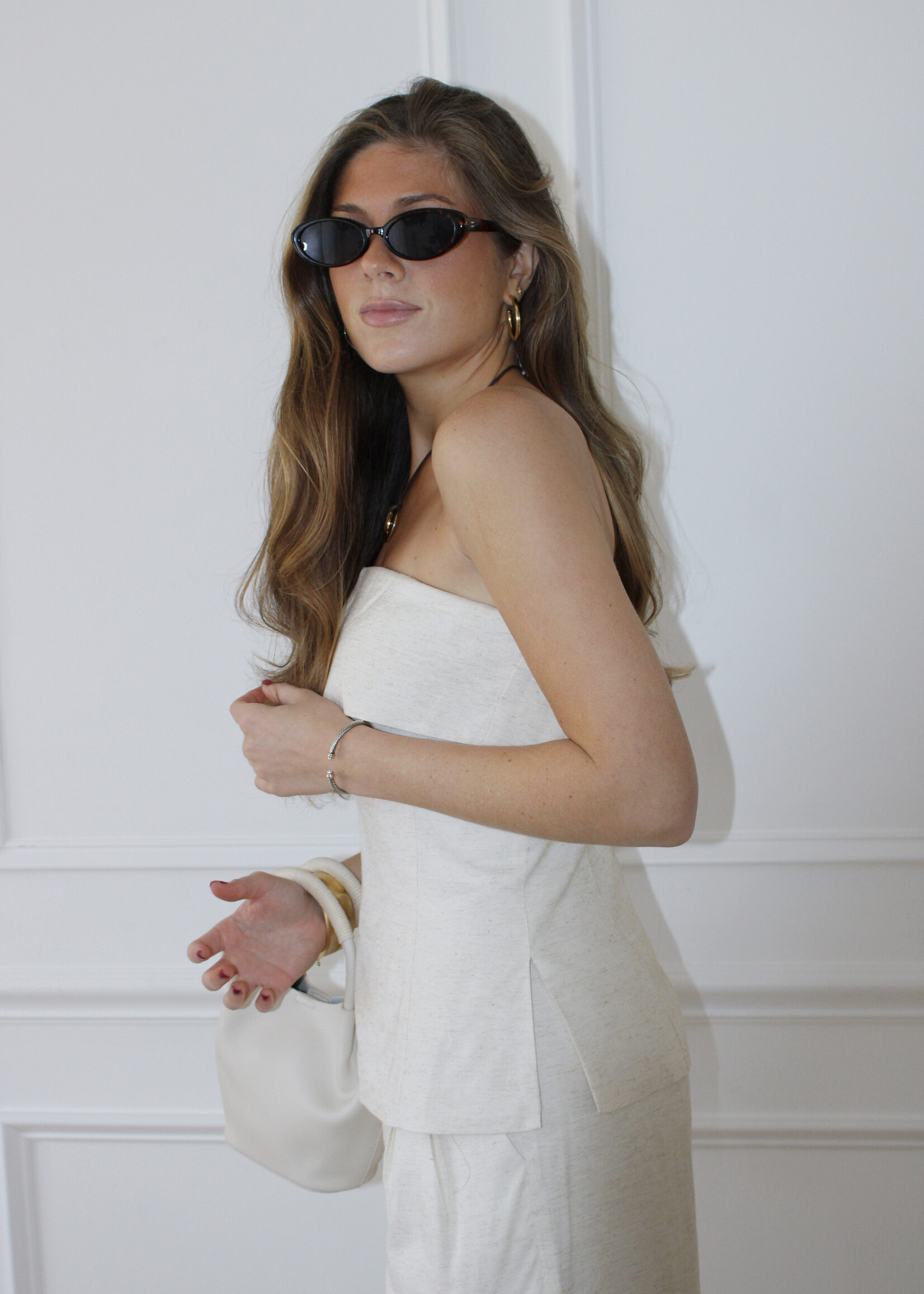 Harvey Linen Tube Top