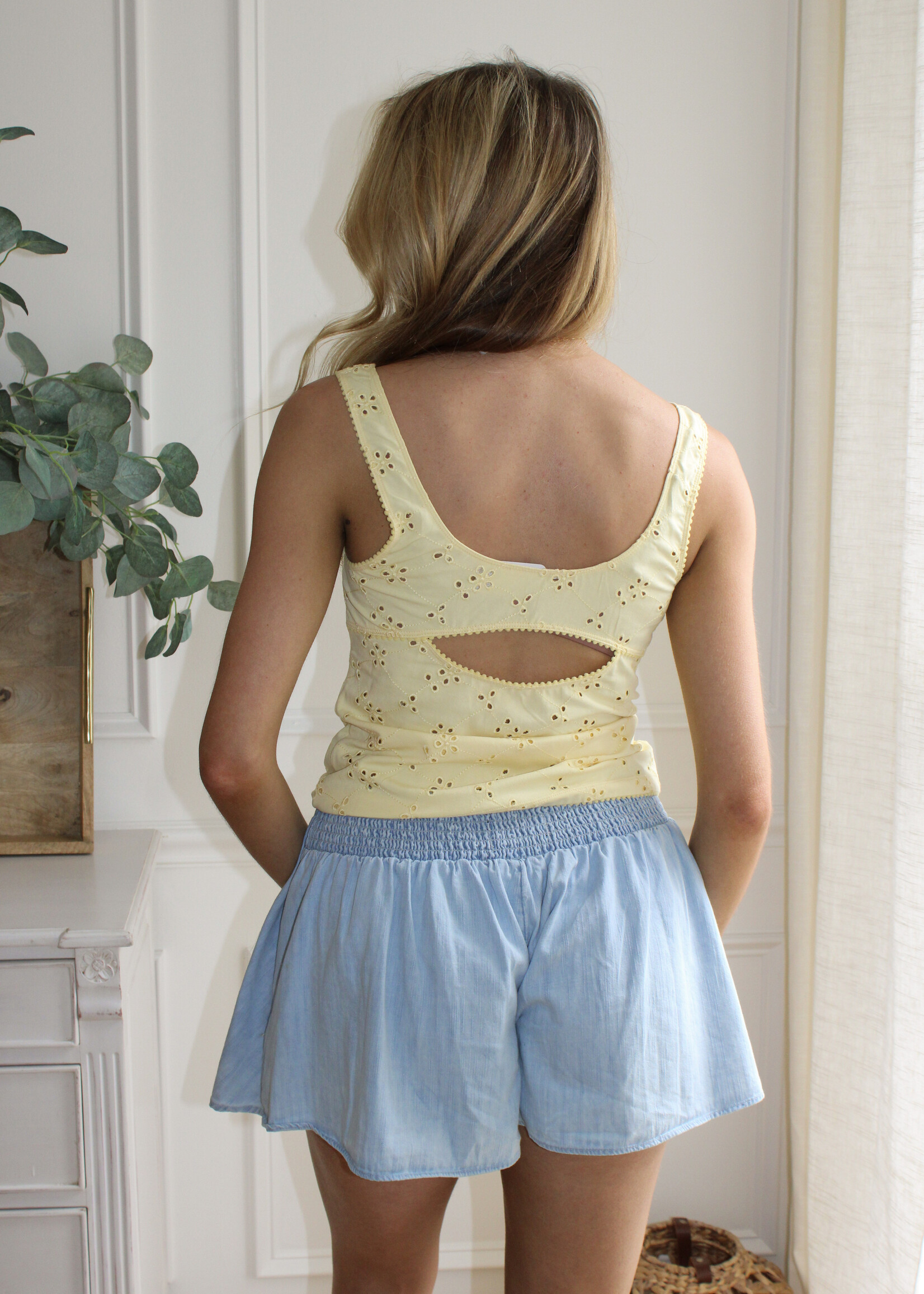 Free People Full Bloom Eyelet Cami