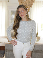 Alanna Polka Dot Sweater Cardigan