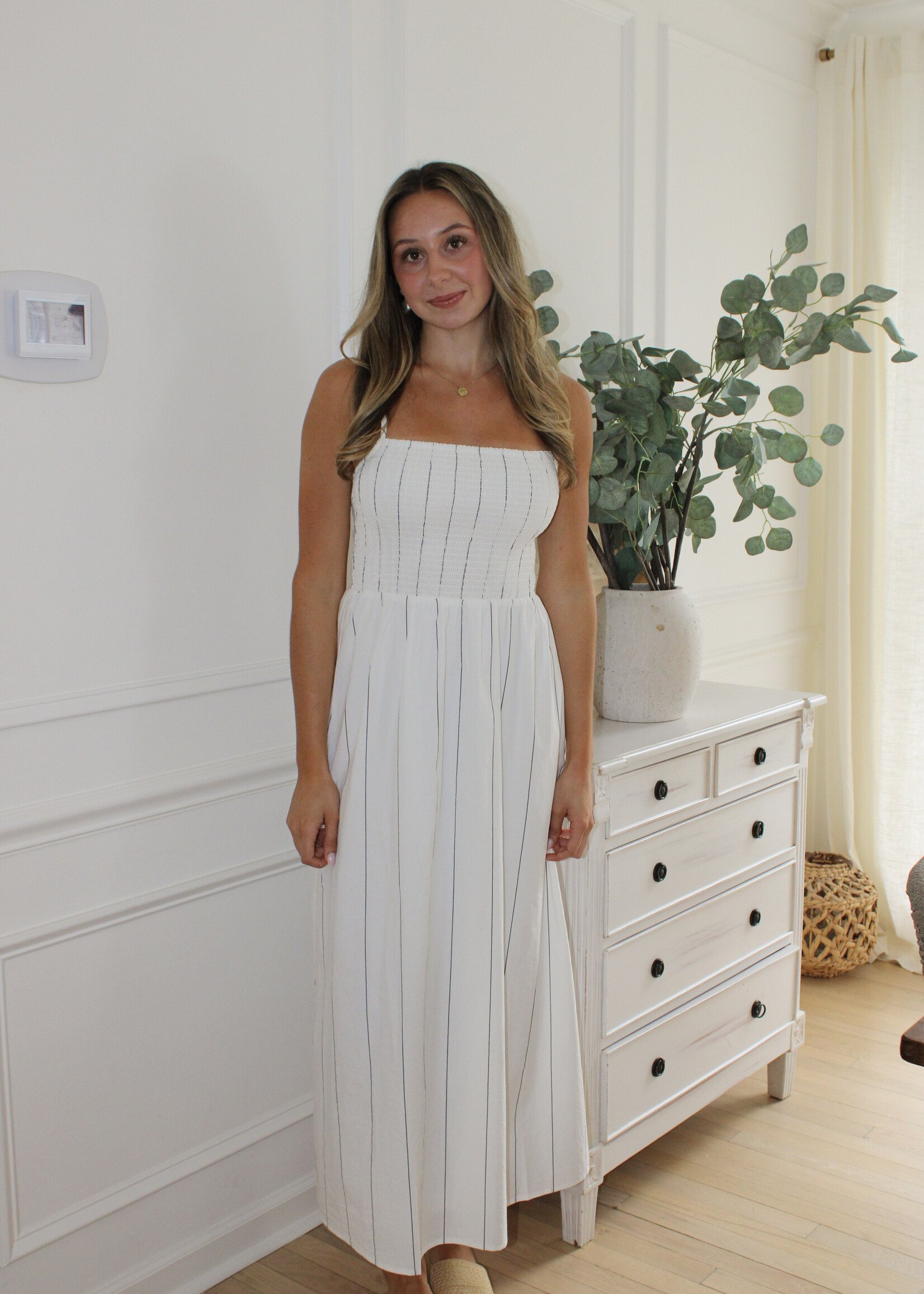 Z Supply Bayside Stripe Midi Dres