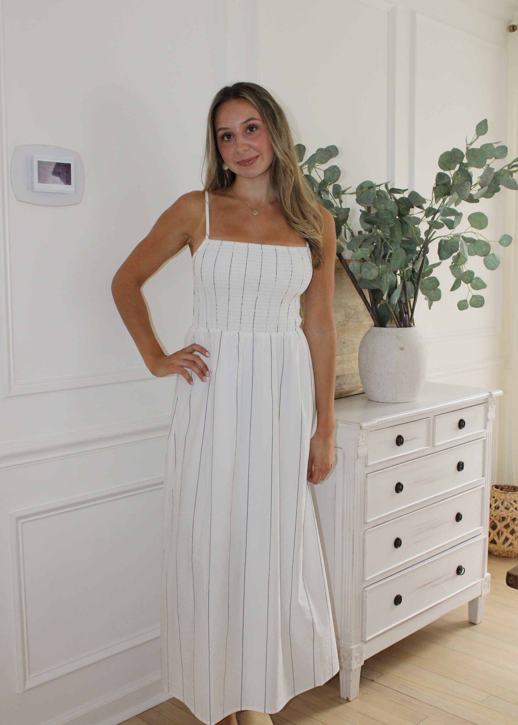 Z Supply Bayside Stripe Midi Dres