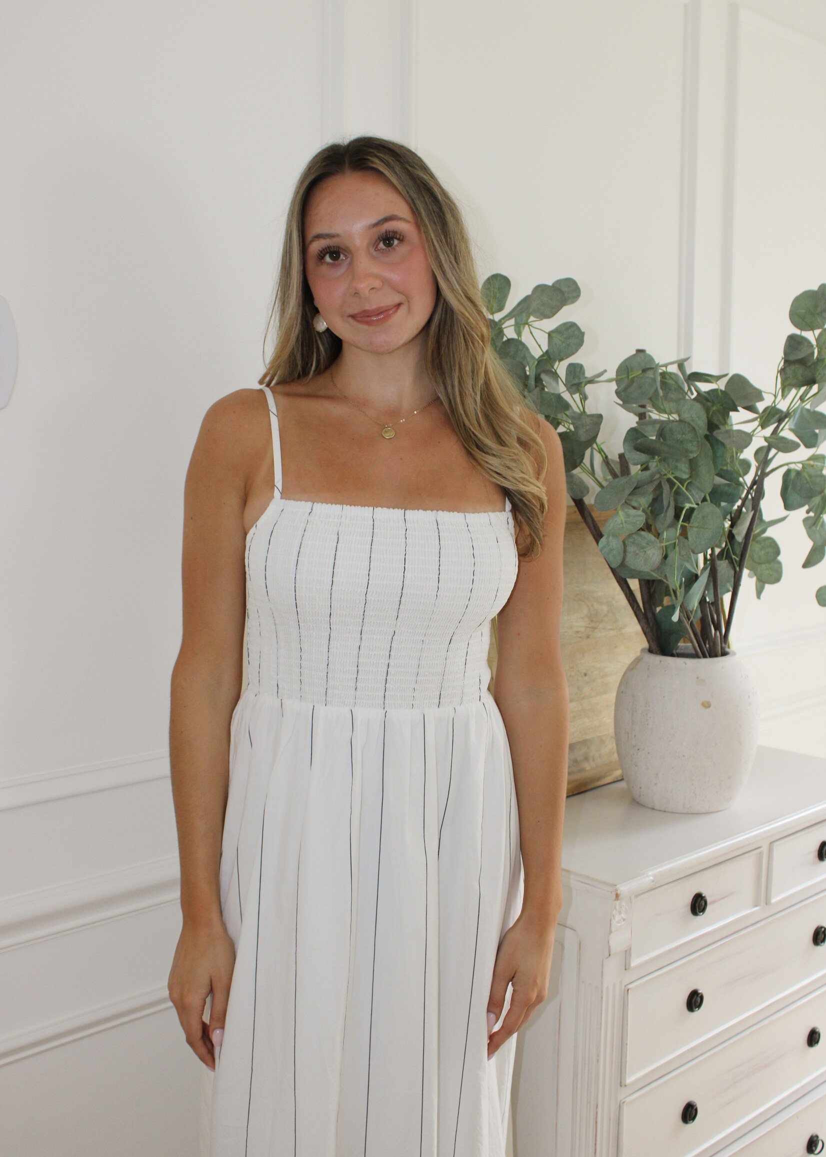 Z Supply Bayside Stripe Midi Dres