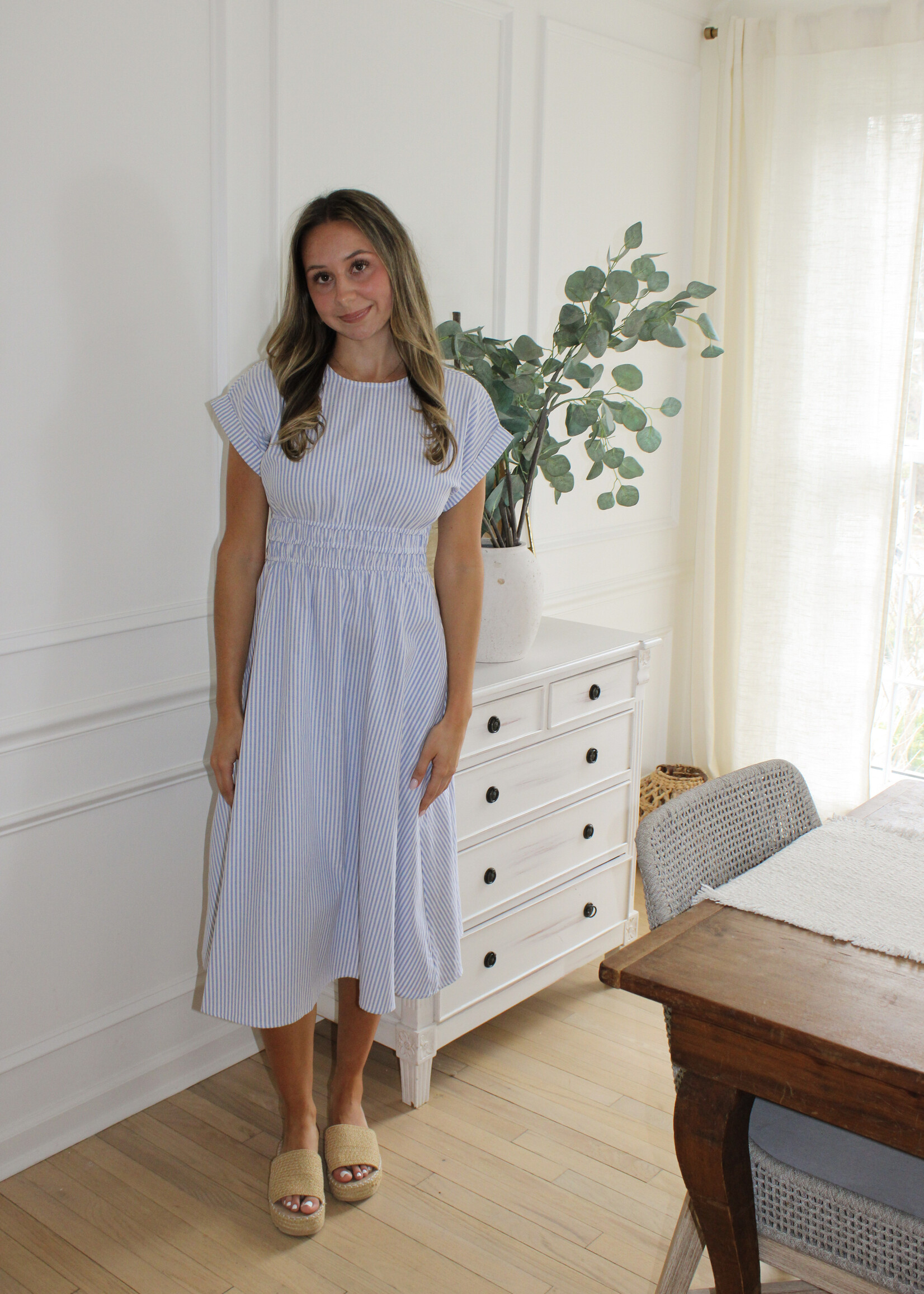 Mavis Striped Midi Dress