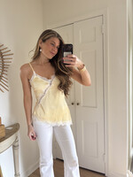 Ember Asymmetrical Satin Lace Cami