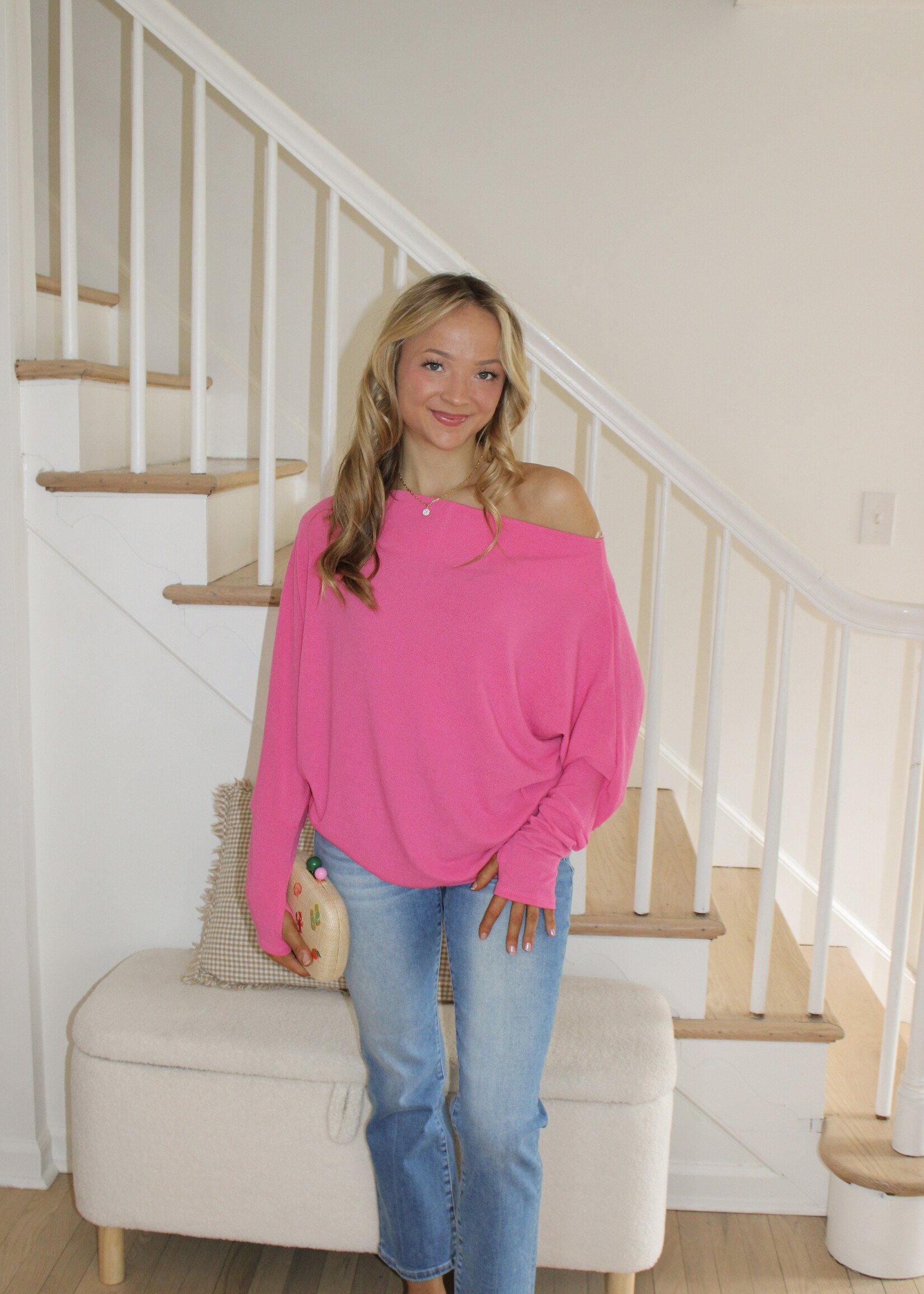 Elodie Off Shoulder Long Sleeve Top