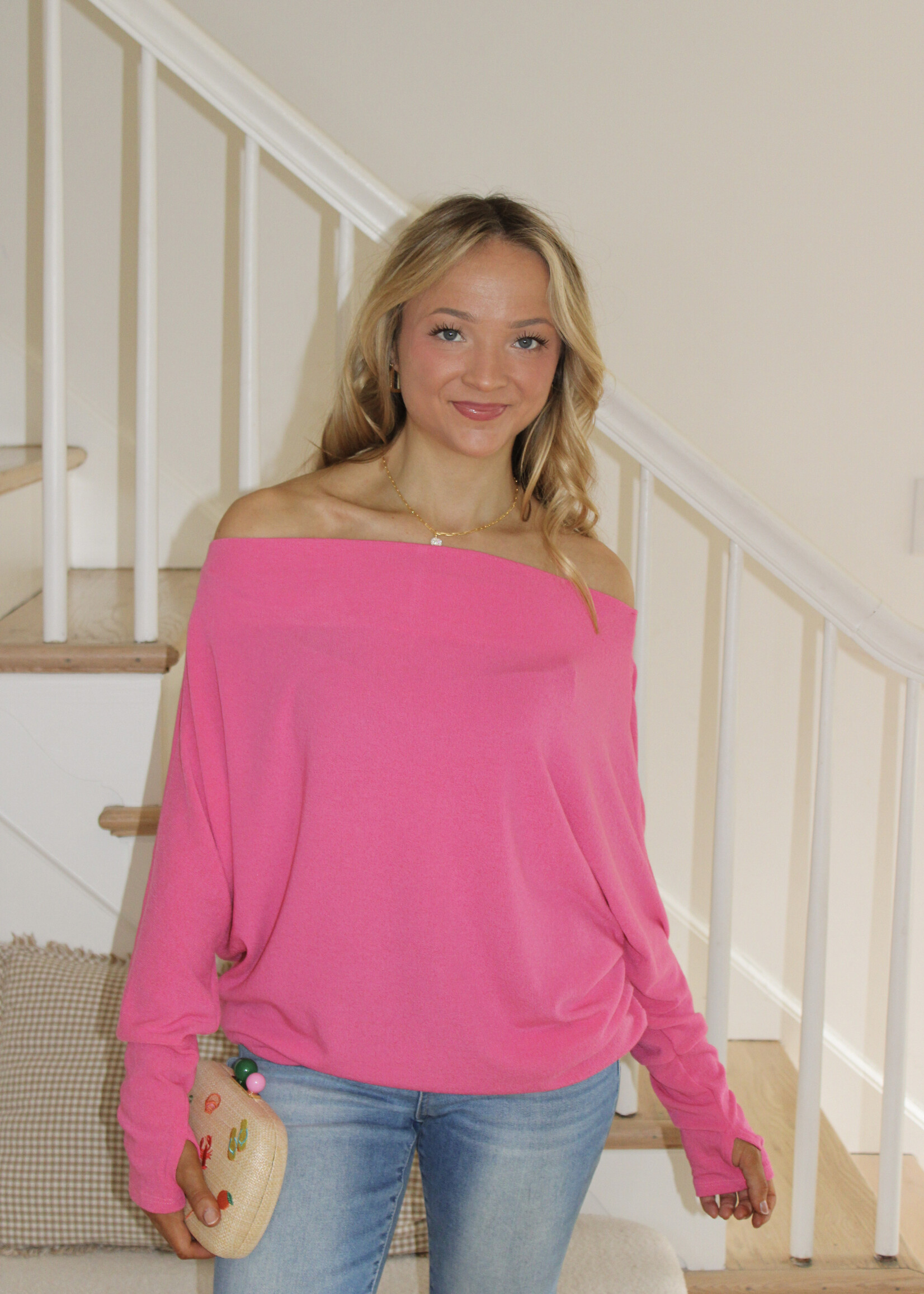 Elodie Off Shoulder Long Sleeve Top