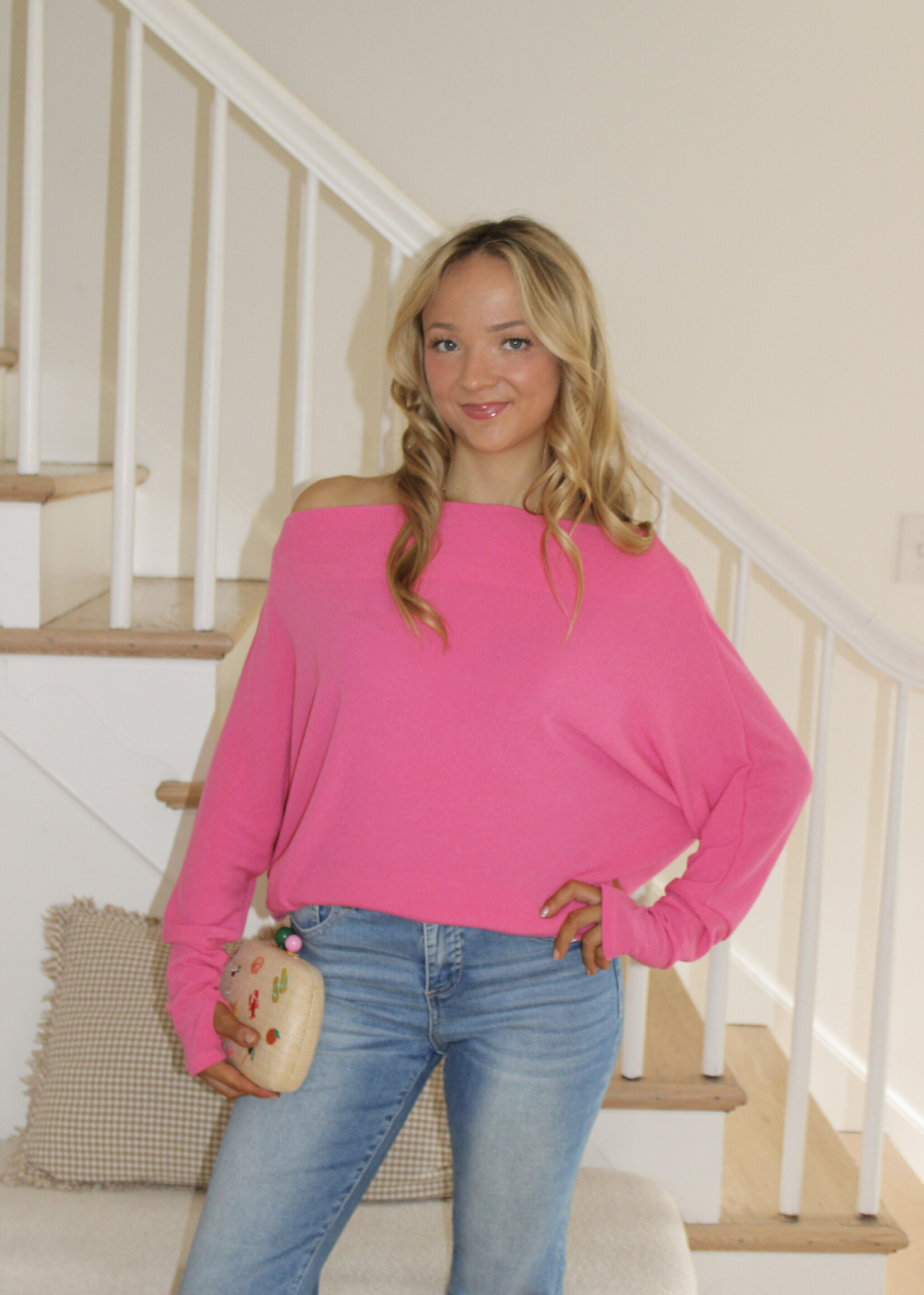 Elodie Off Shoulder Long Sleeve Top