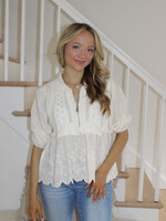 Valerie Mix Media Babydoll Sweater