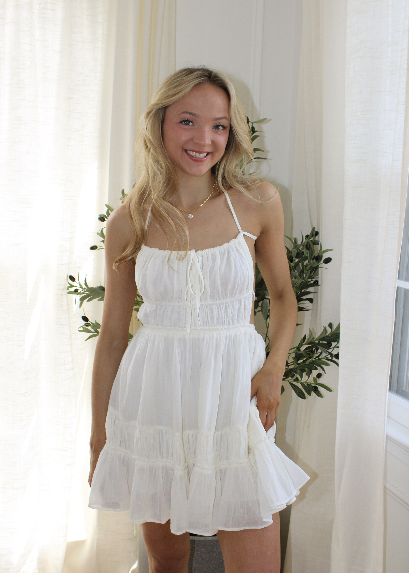 Free People Taking Sides Mini Dress