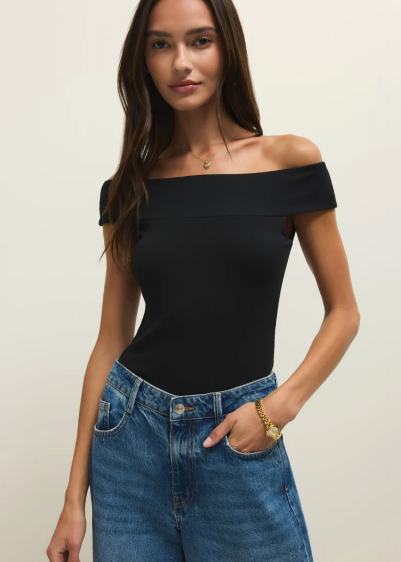 Z Supply Second Skin Off Shoulder Top