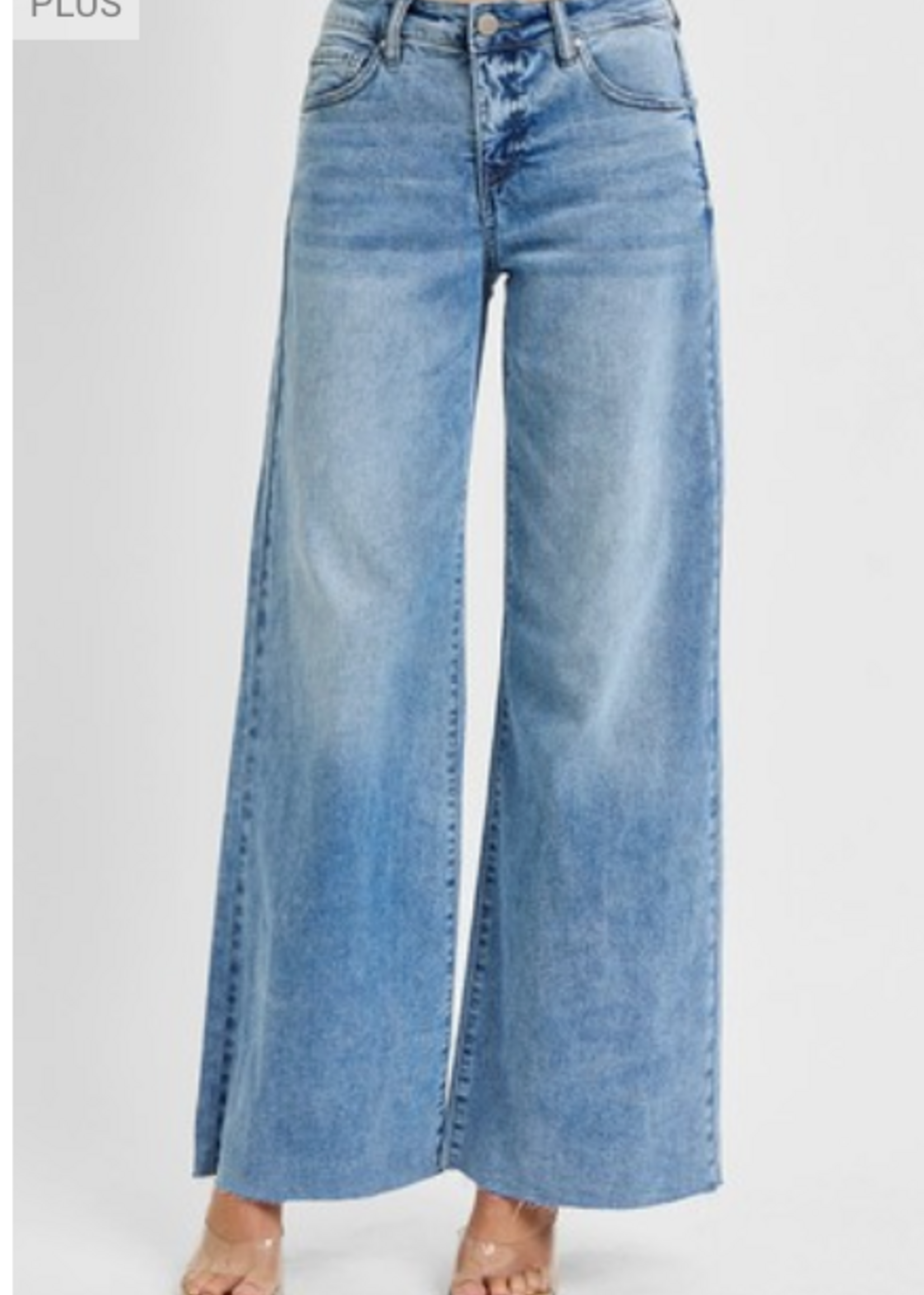 JJ High Rise Ankle Palazzo Jeans