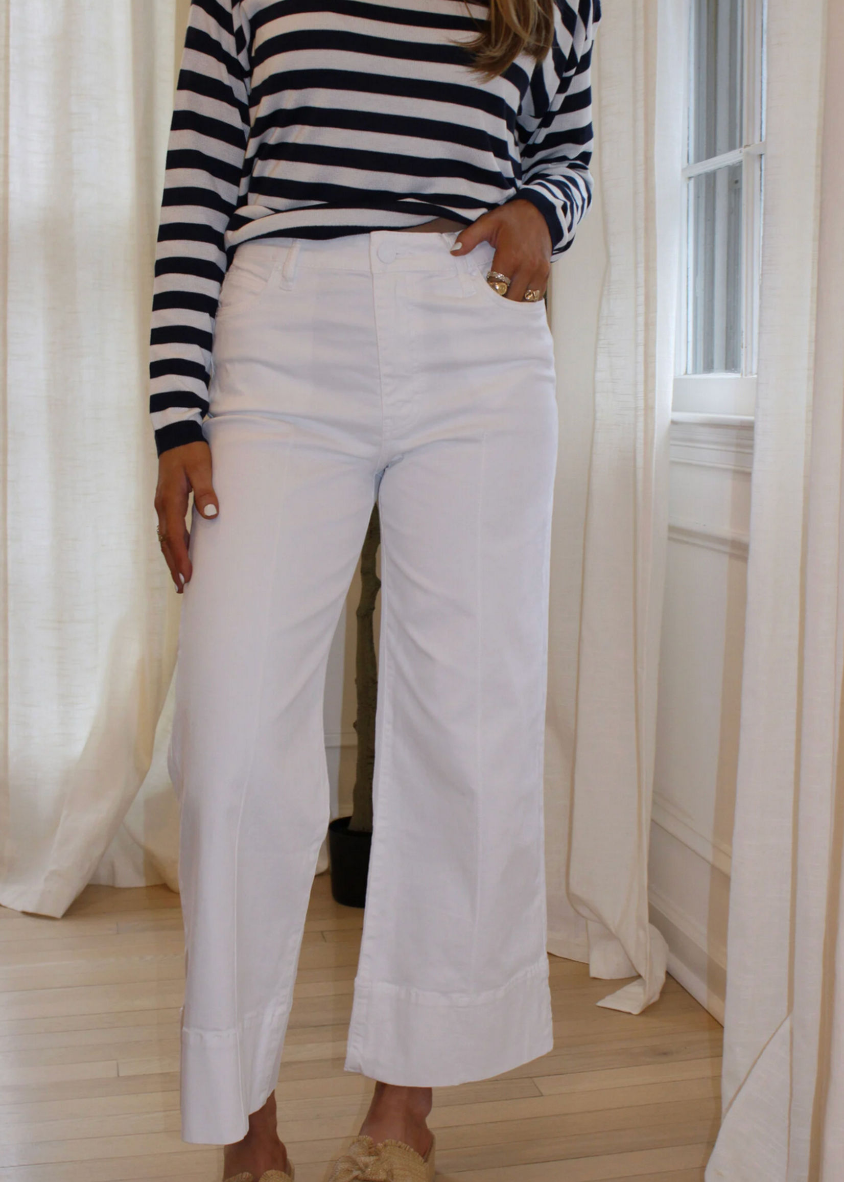 Meg High Rise Front Pintuck Jeans