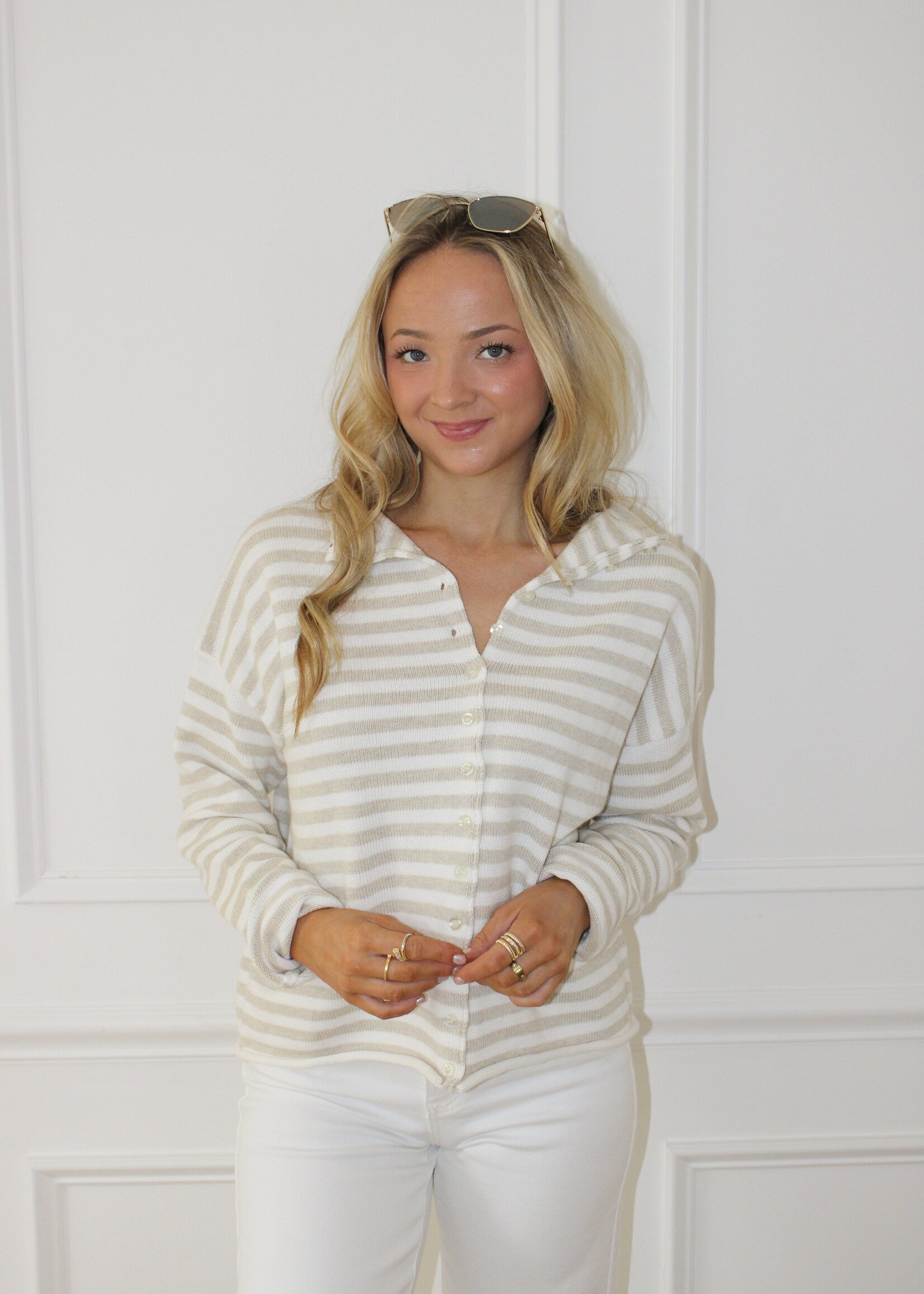 Fable Stripe Cardigan