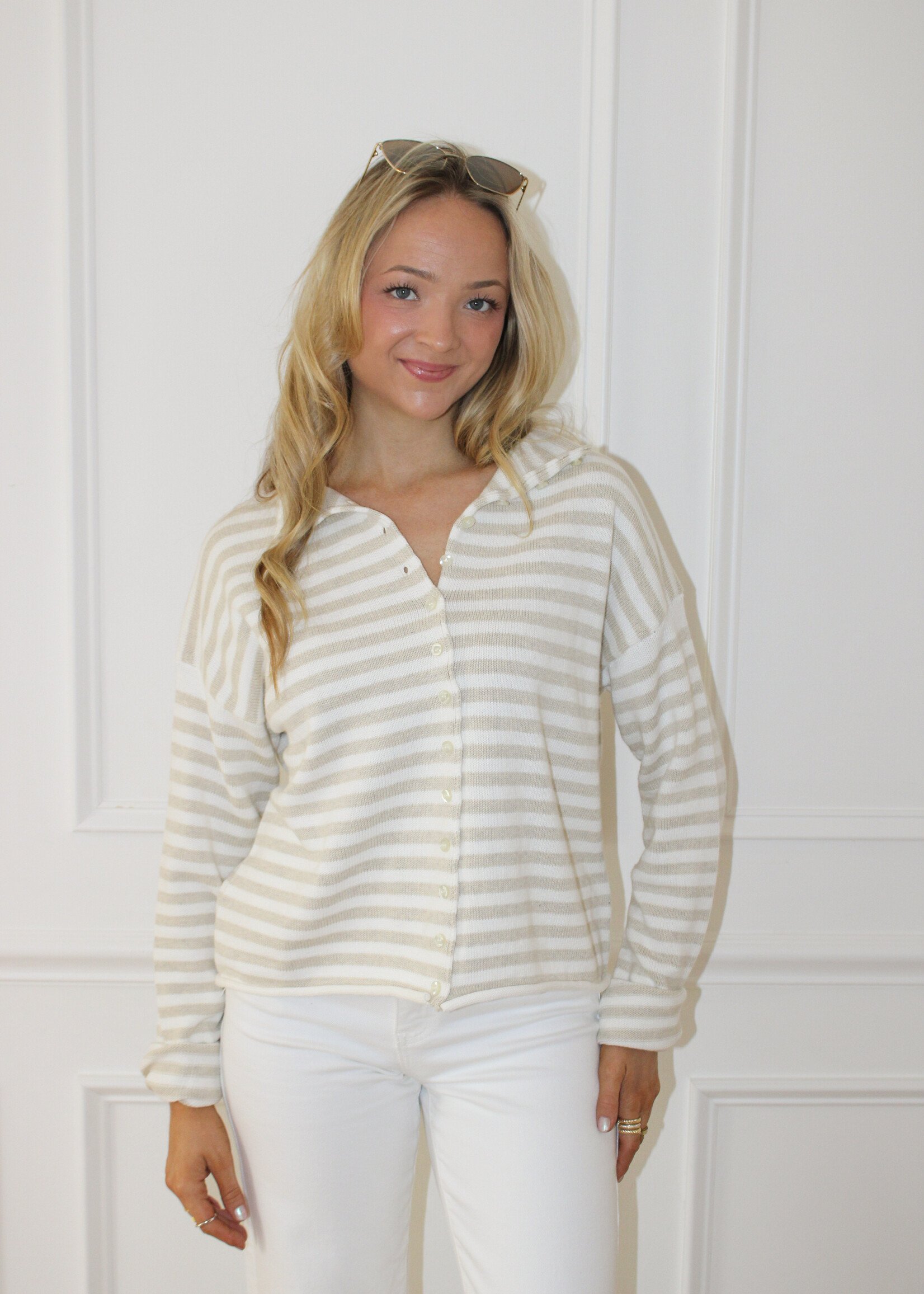 Fable Stripe Cardigan