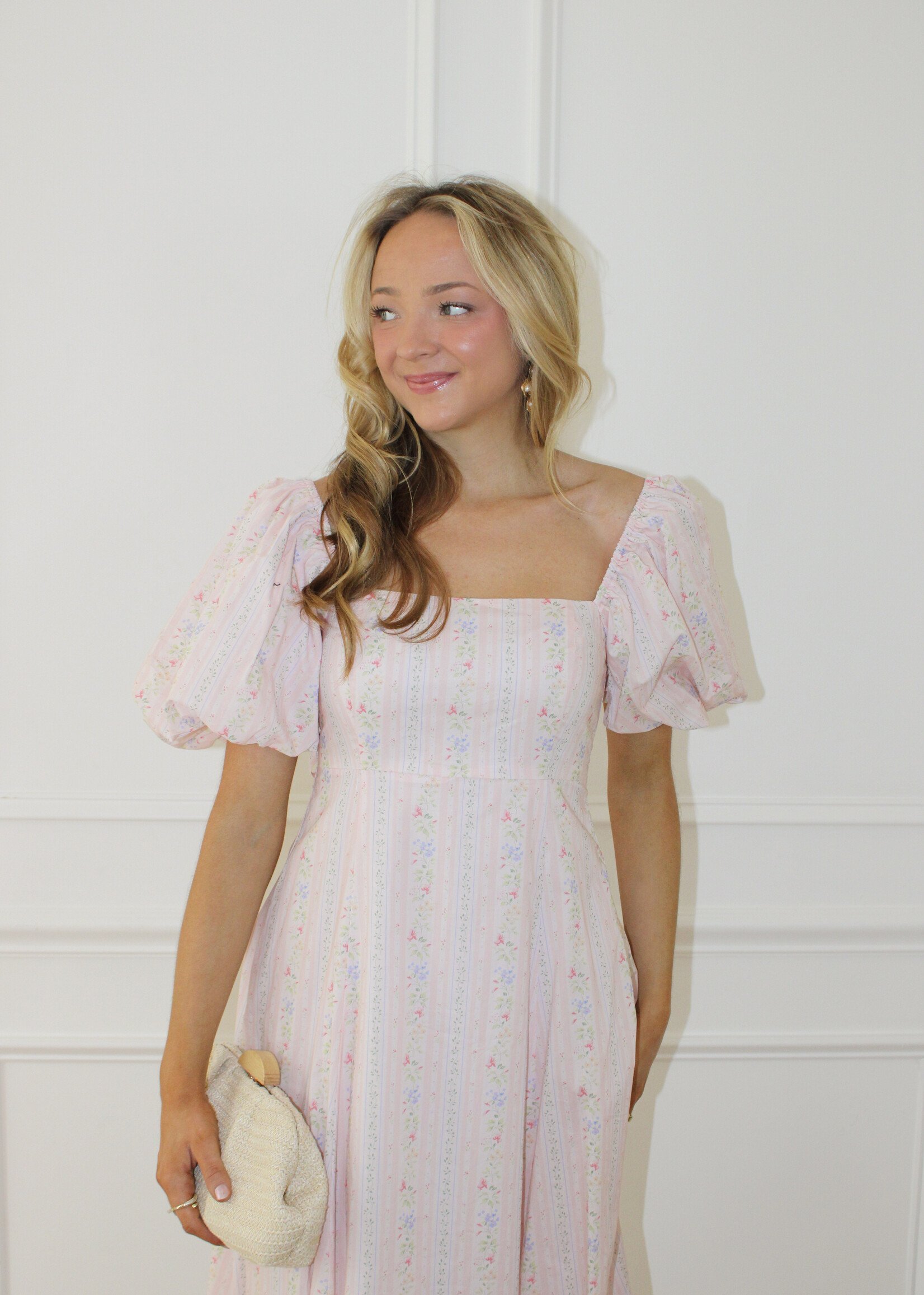 Keziah Floral Printed Midi Dress