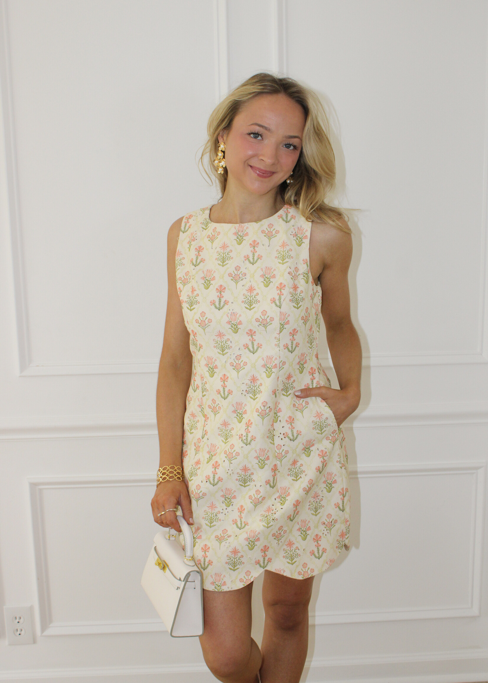 Lottie Scallop Hem Mini Dress