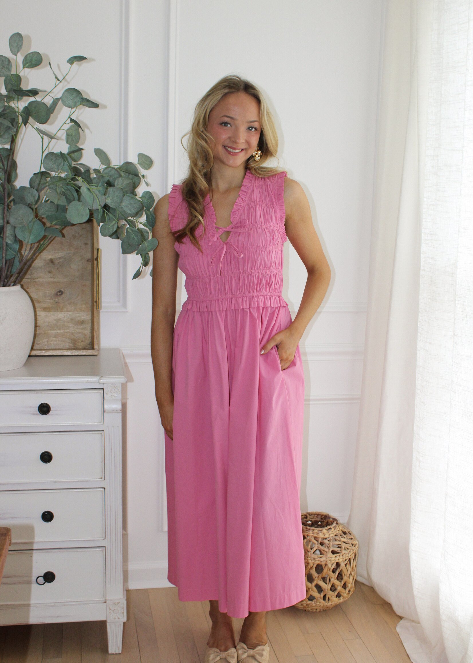 Kerrigan Smocked Midi Dress