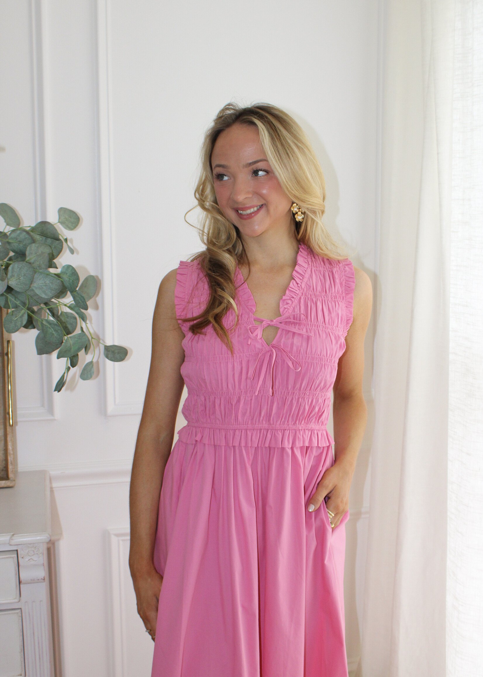 Kerrigan Smocked Midi Dress