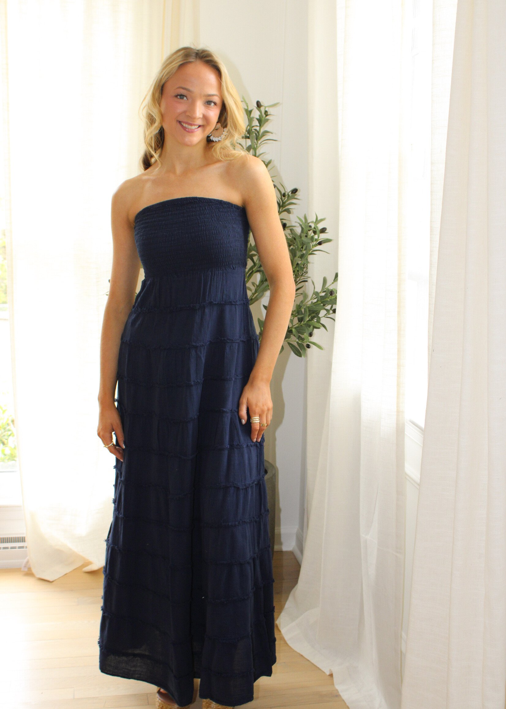 Sandra Frayed Maxi Dress