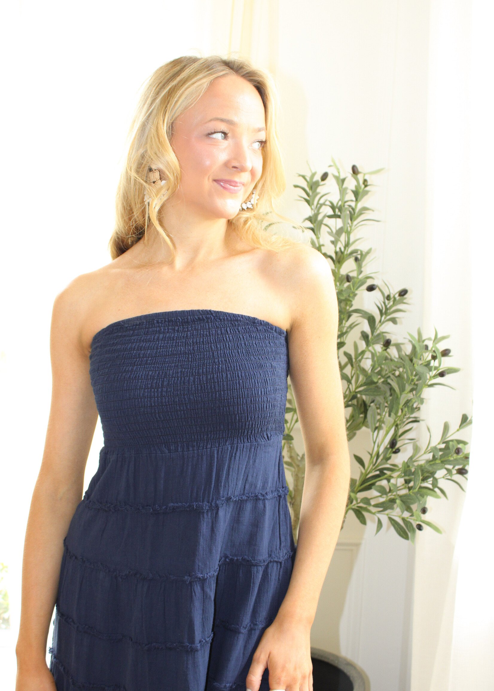 Sandra Frayed Maxi Dress