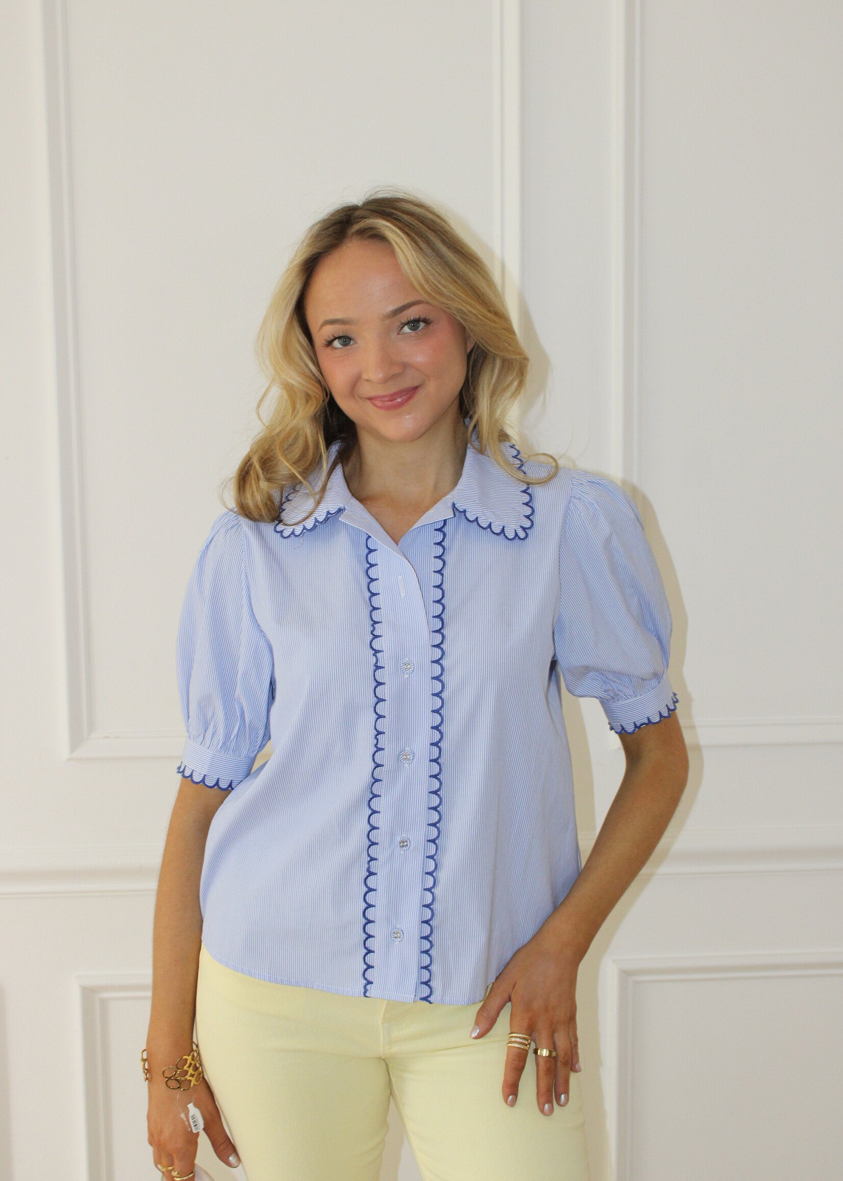 Milana Scallop Collar Shirt
