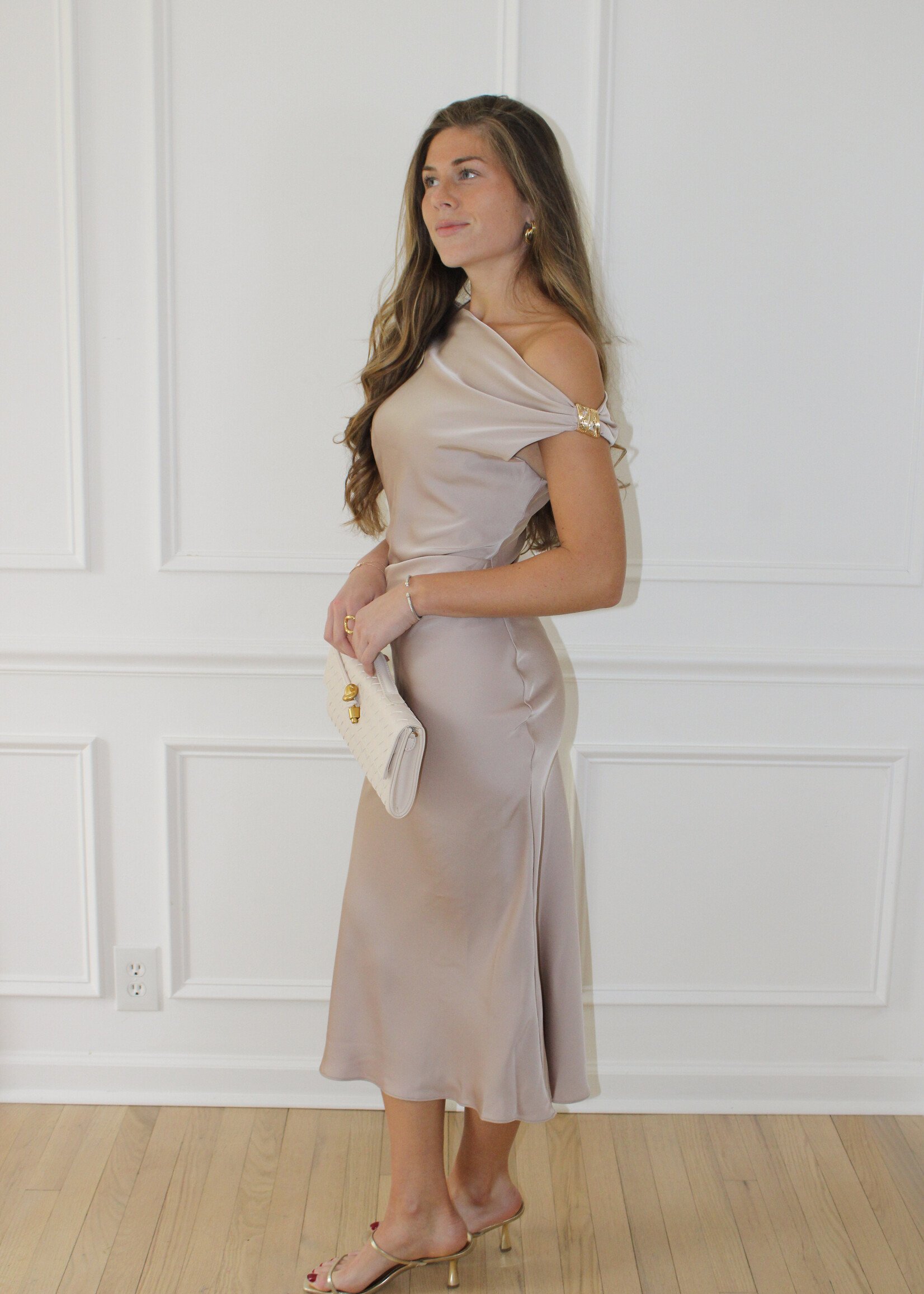 Piper Satin Midi Dress