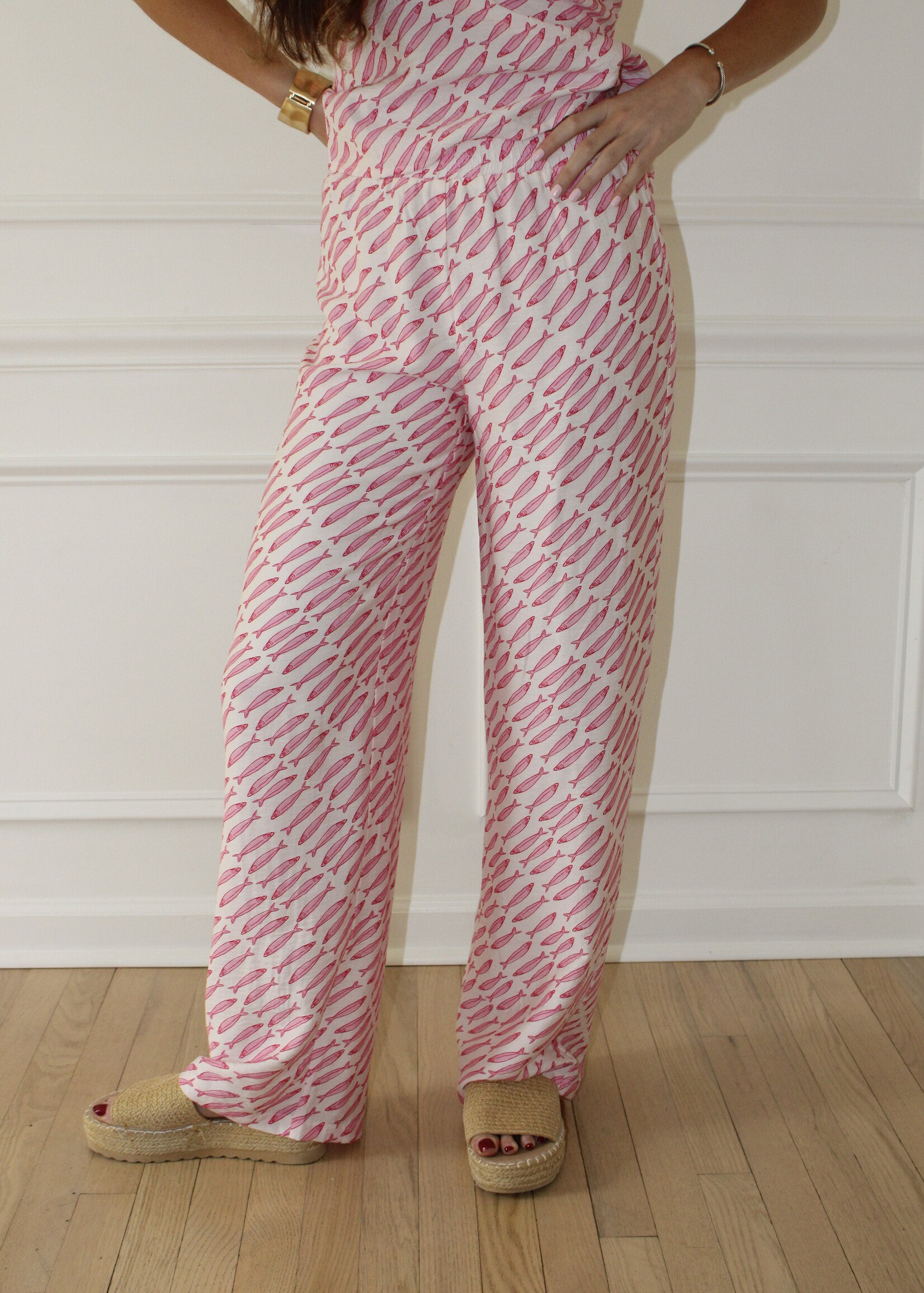Kirney Fish Print Pants
