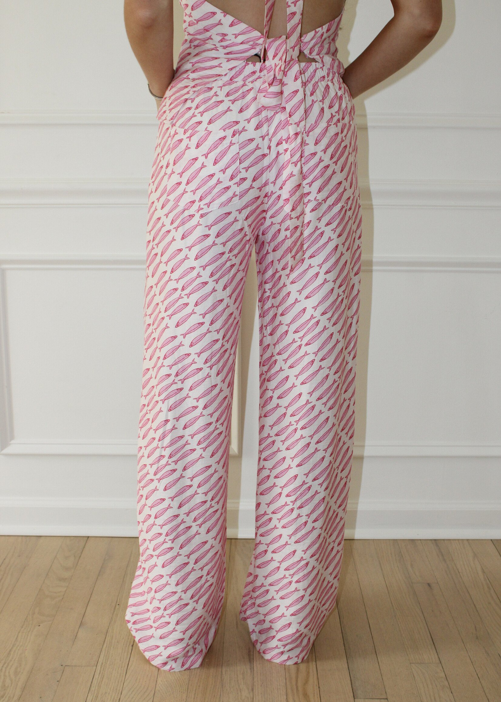 Kirney Fish Print Pants