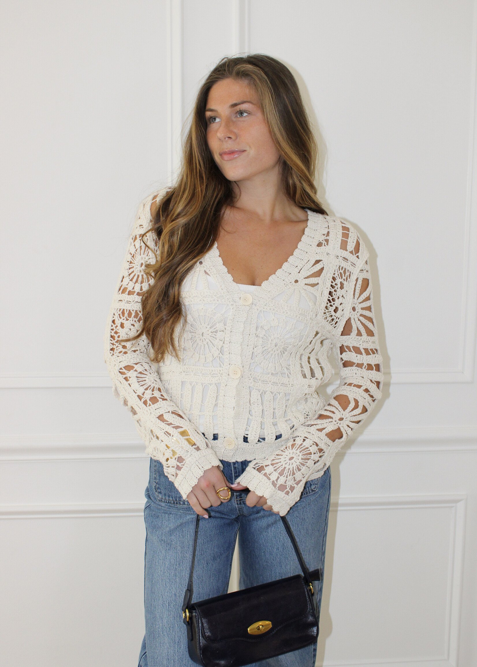 Johanna Open Knit Cardi