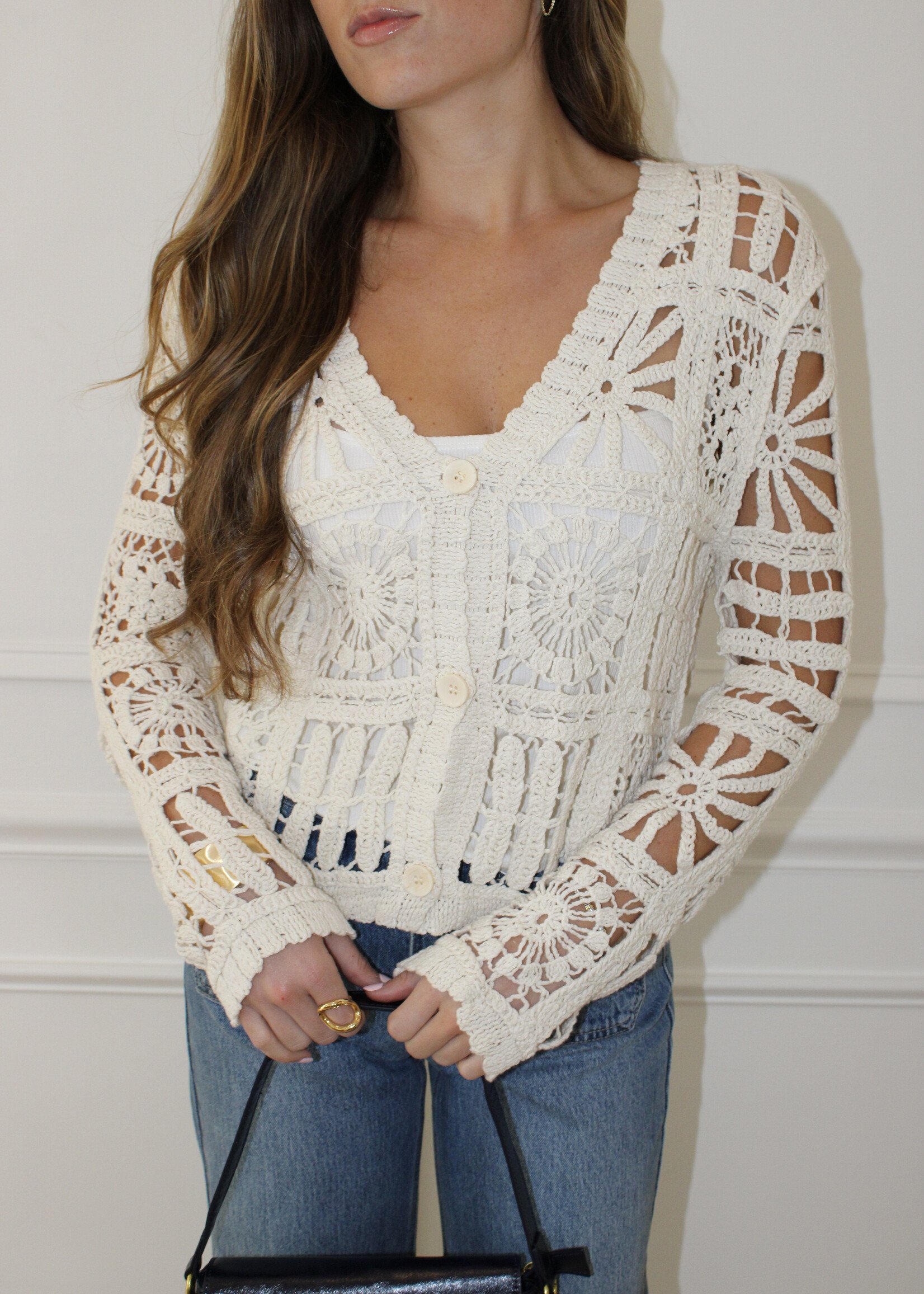 Johanna Open Knit Cardi