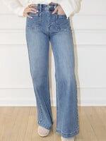 Bryony Patch Pocket Wide Leg Jean