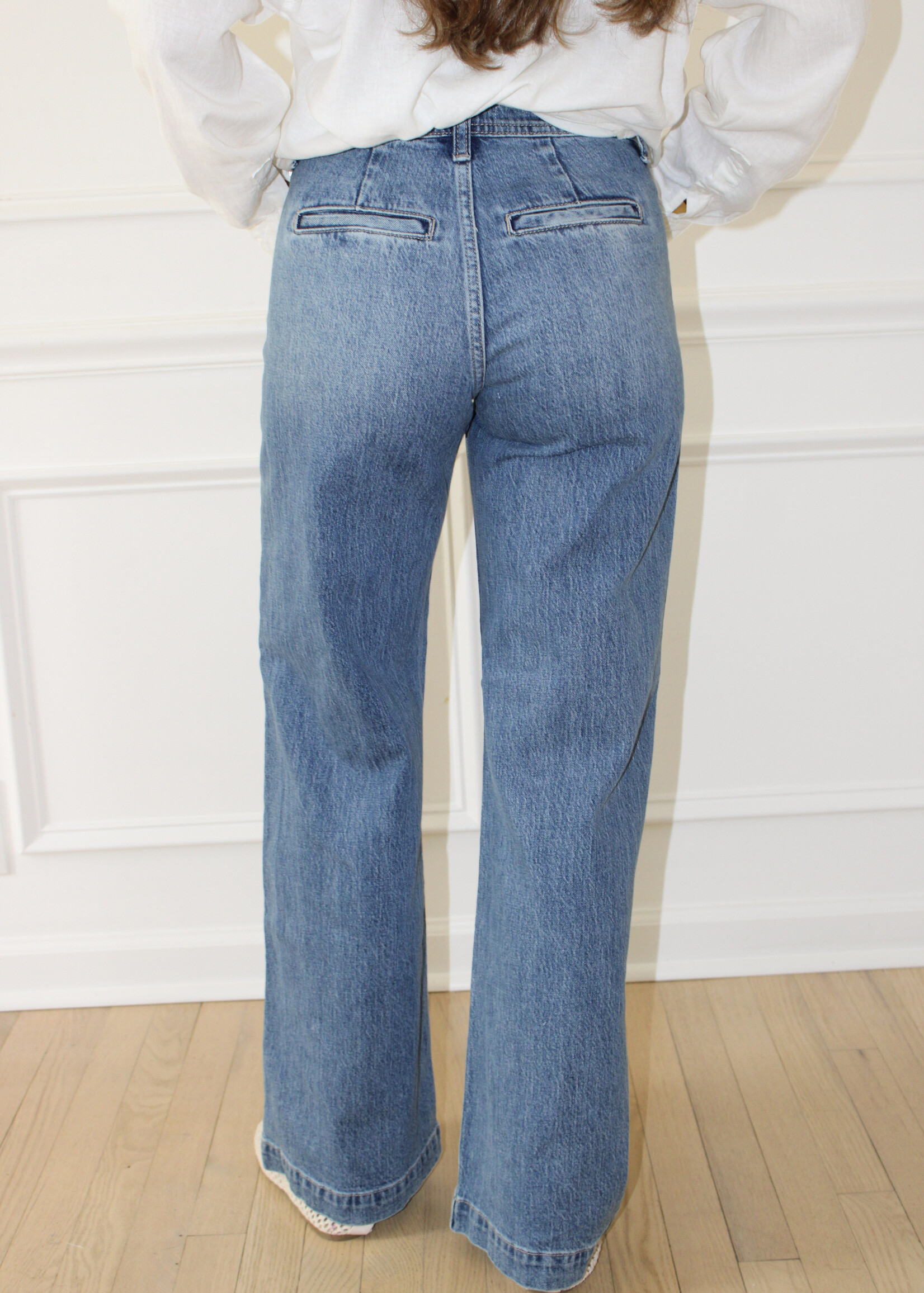 Bryony Patch Pocket Wide Leg Jean