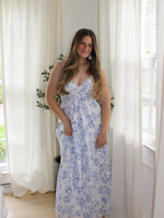 Amber Patterned Sleeveless Maxi Dress