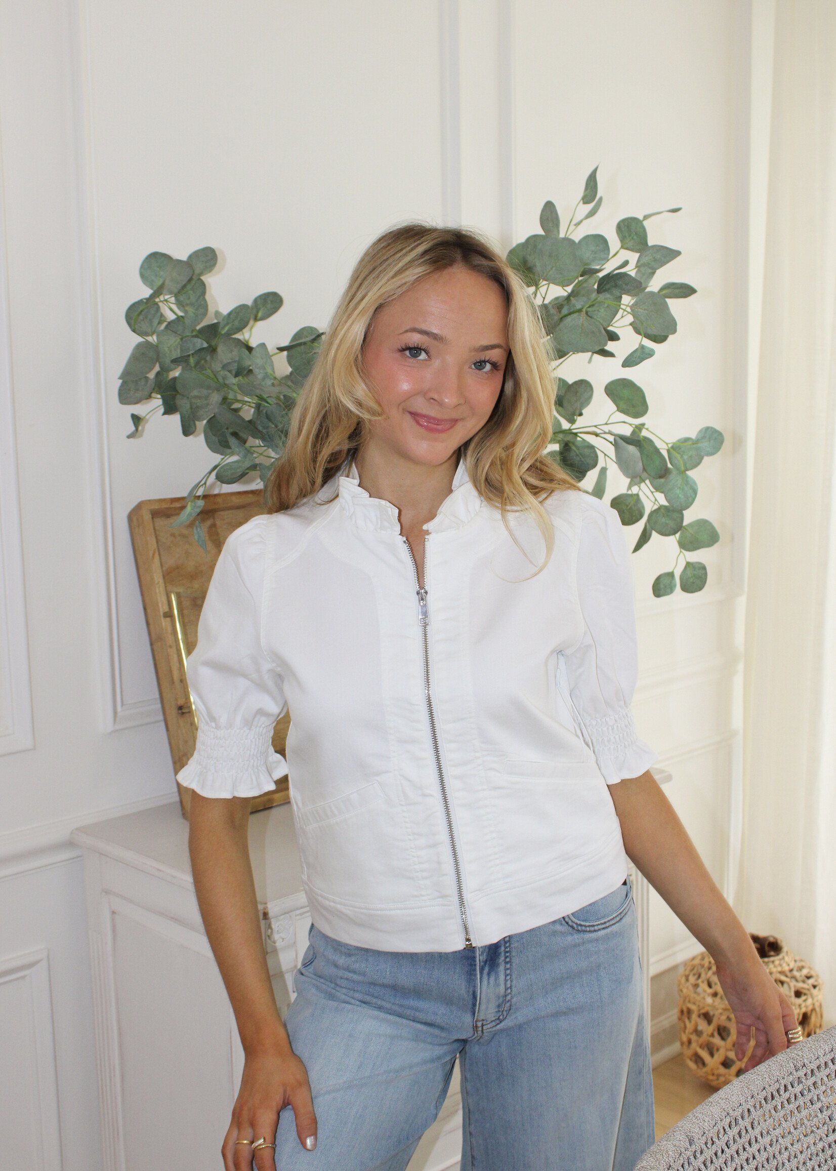 Krista Puff Sleeve Collar Jacket