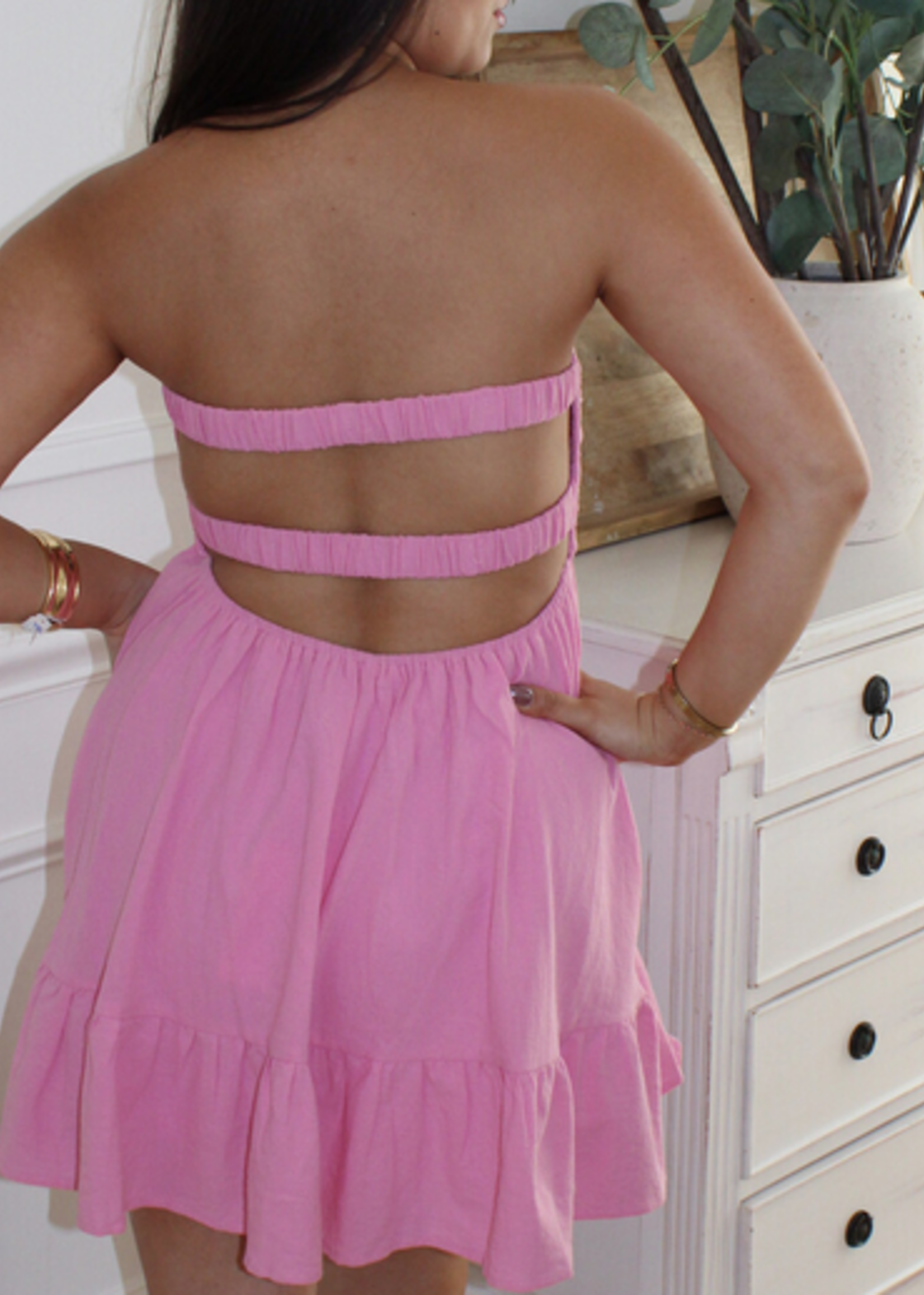 Pepper Twisted Mini Dress