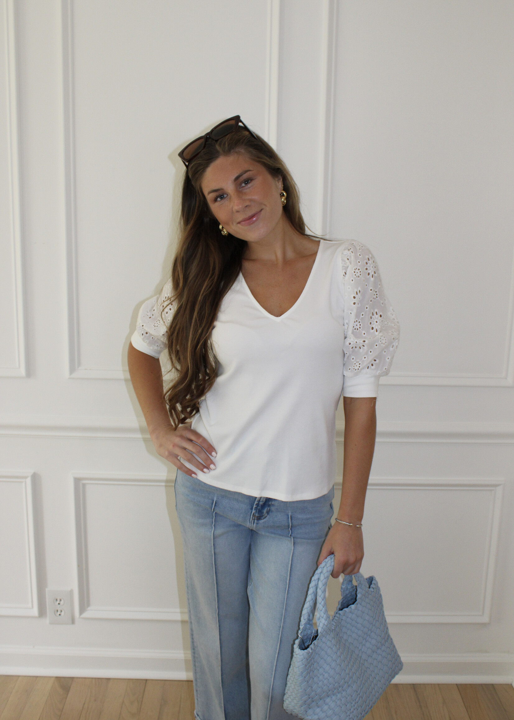 Joan Eyelet Top