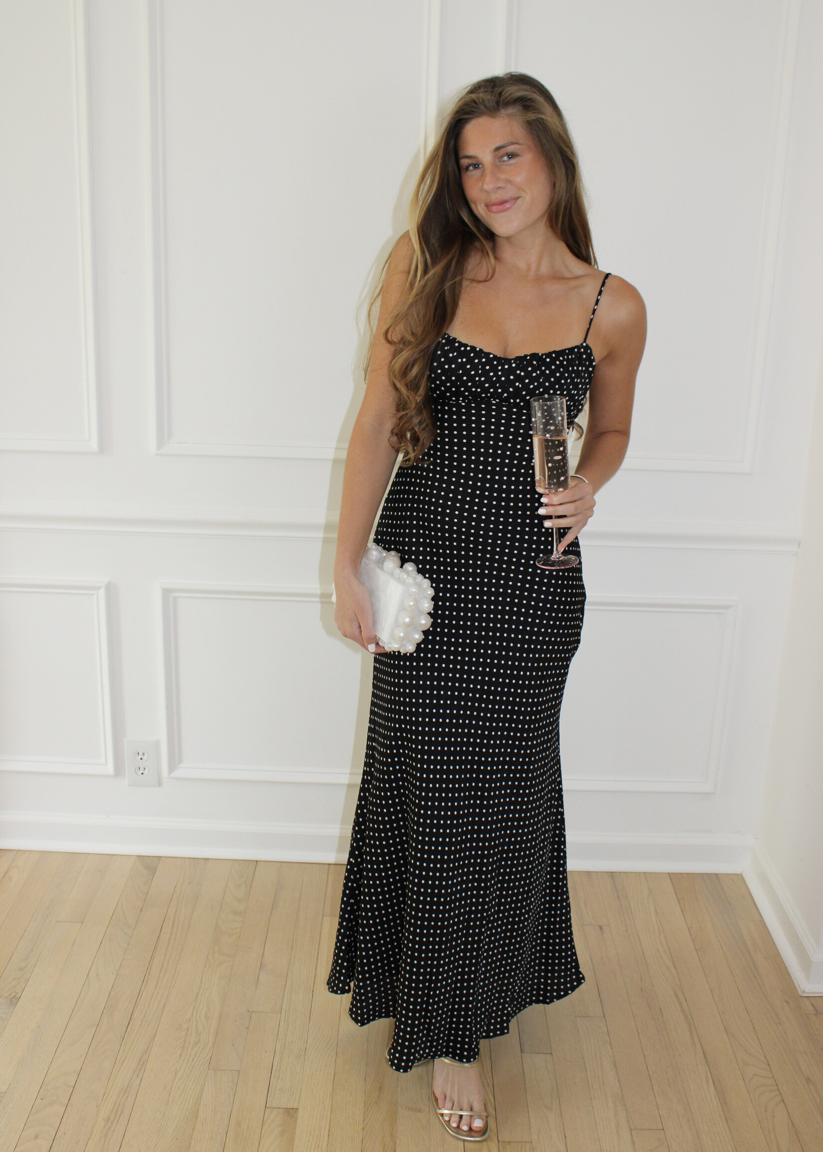 Sasha Polka Dot Maxi Dress