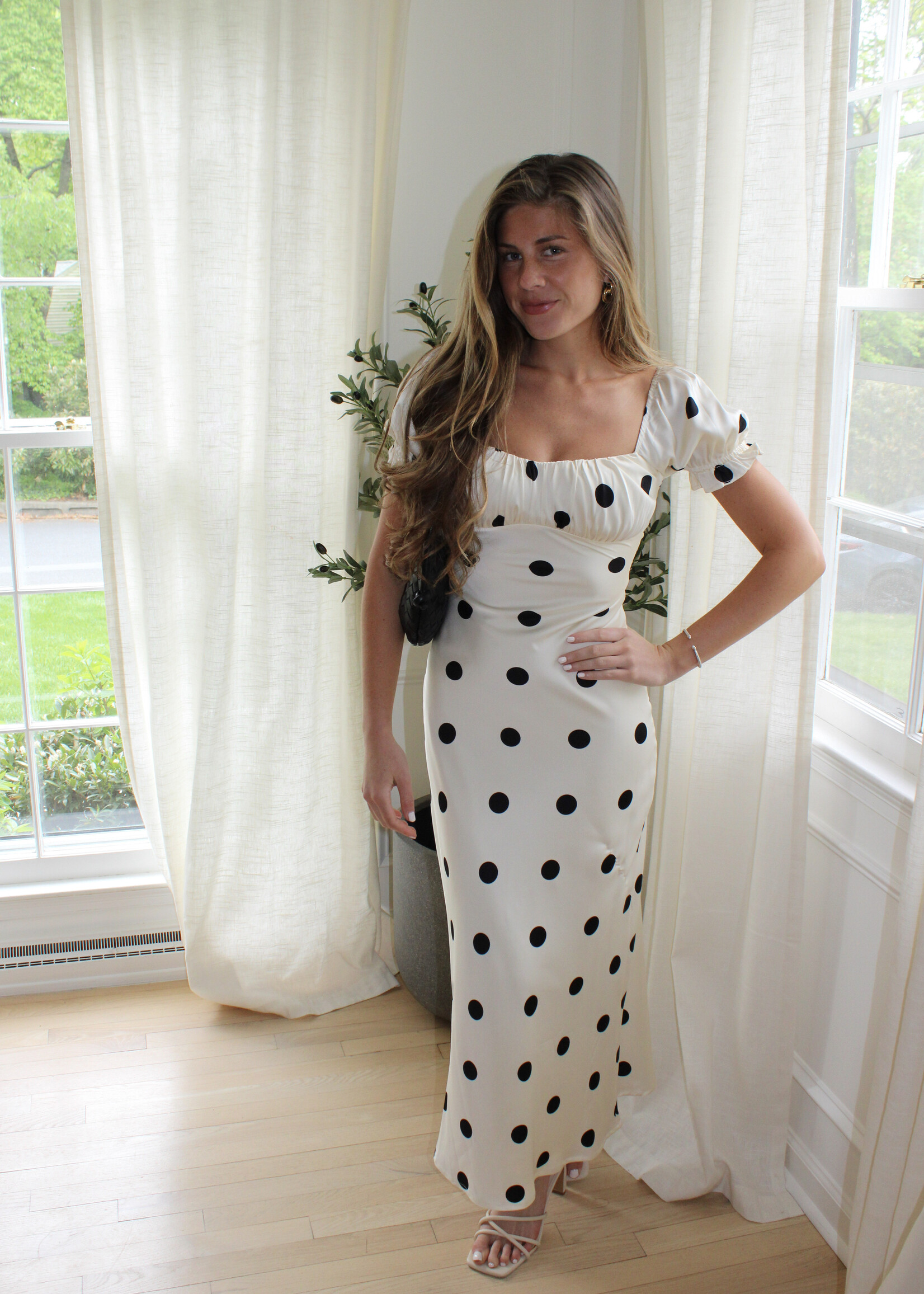 Christa Puff Sleeve Maxi Dress