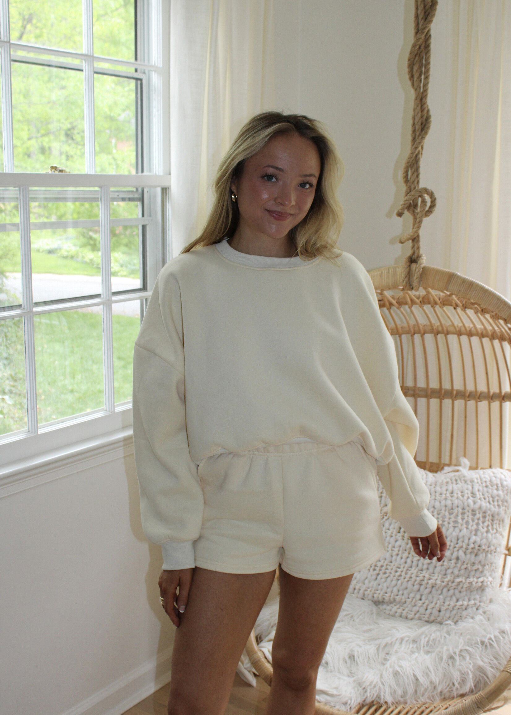 Ayasha Fleece Mini Shorts