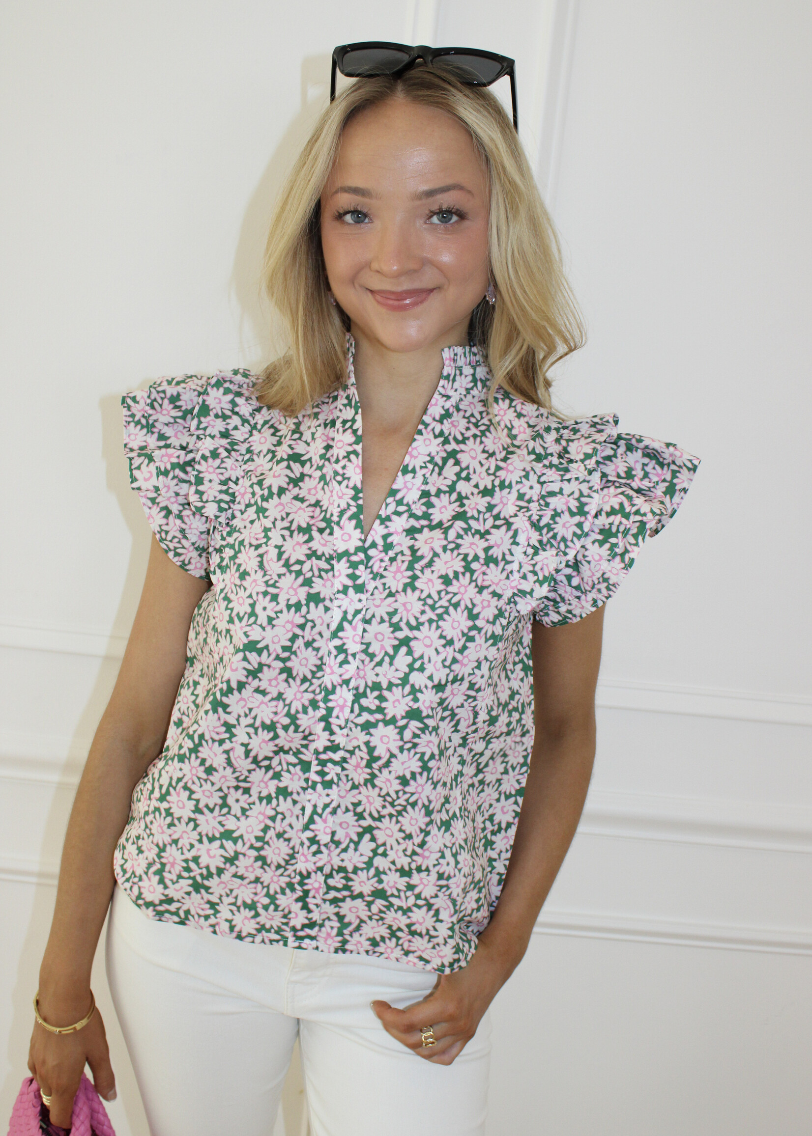 Keyla Ruffled Blouse Top