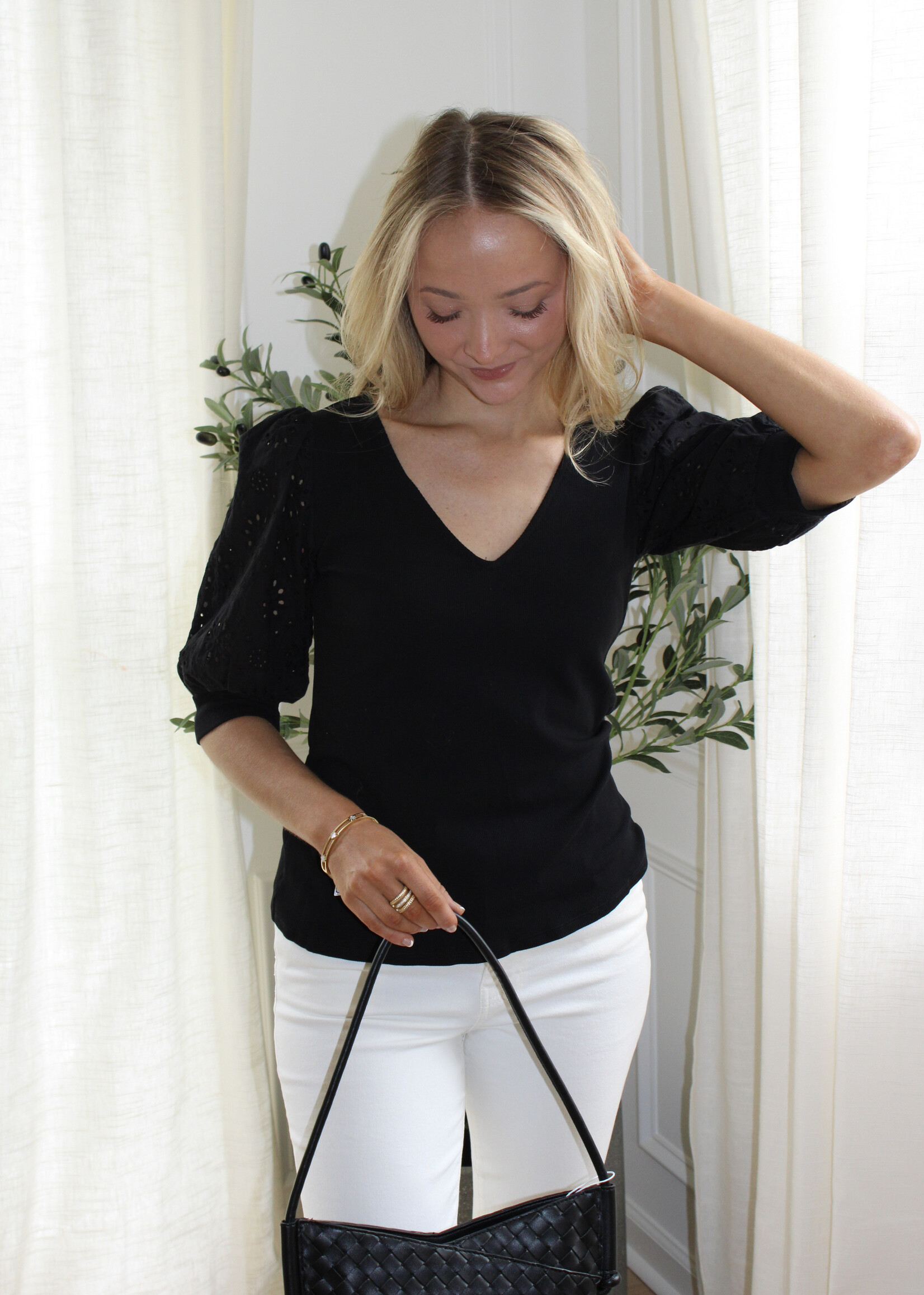 Evelyn Eyelet Top