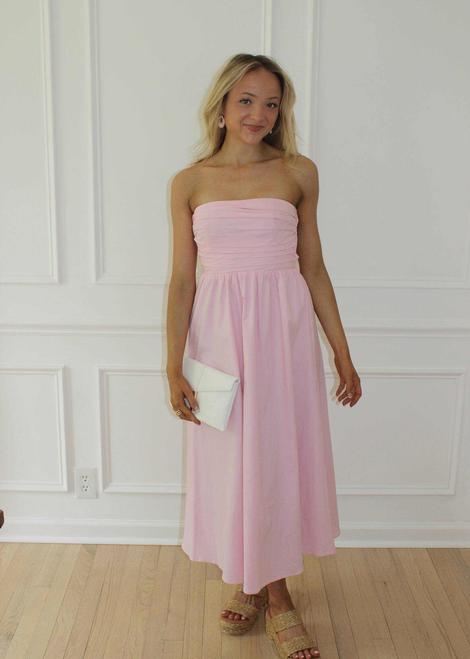 Lunis Strapless Midi Dress