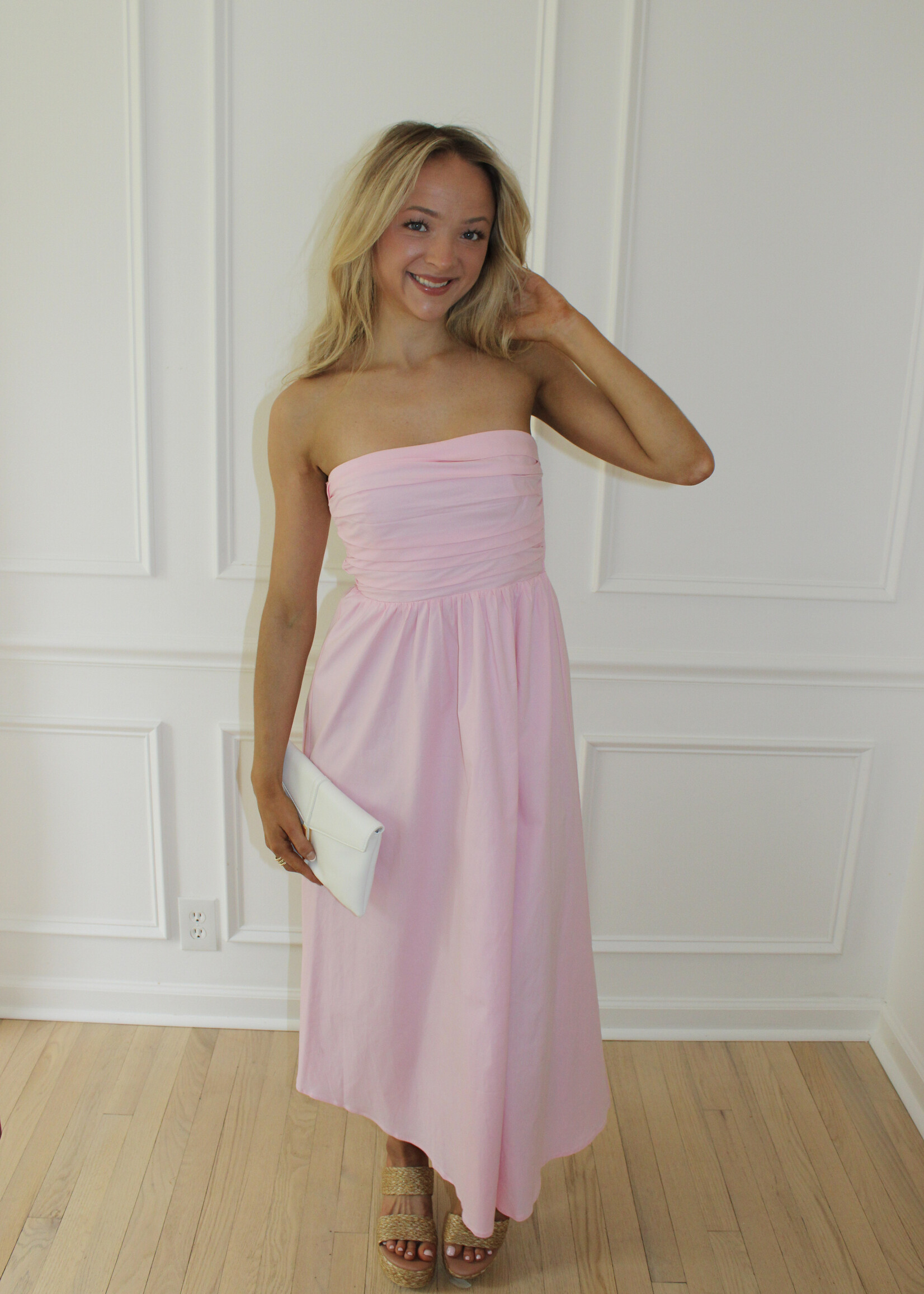 Lunis Strapless Midi Dress