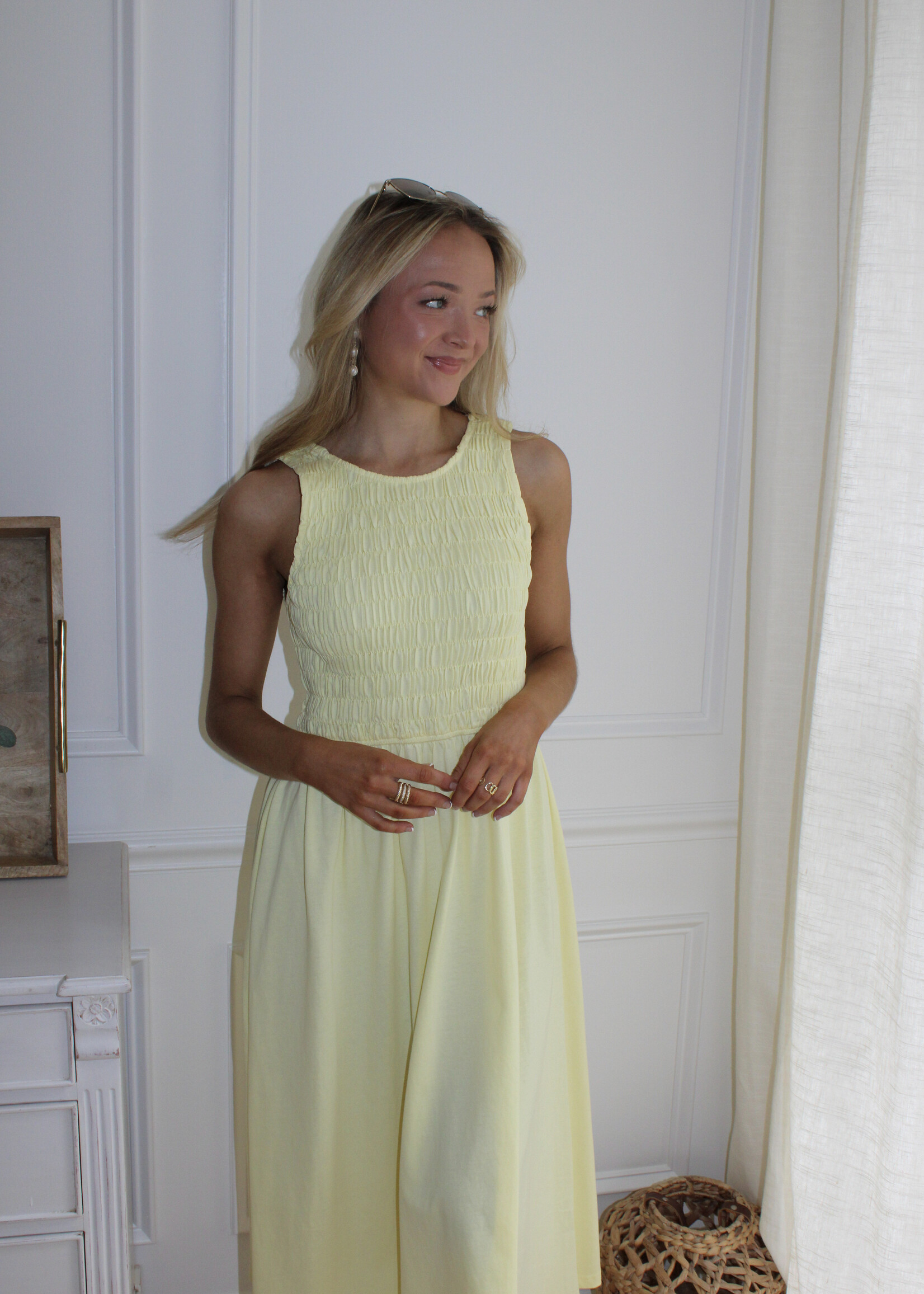 Kendra Smocked Maxi Dress