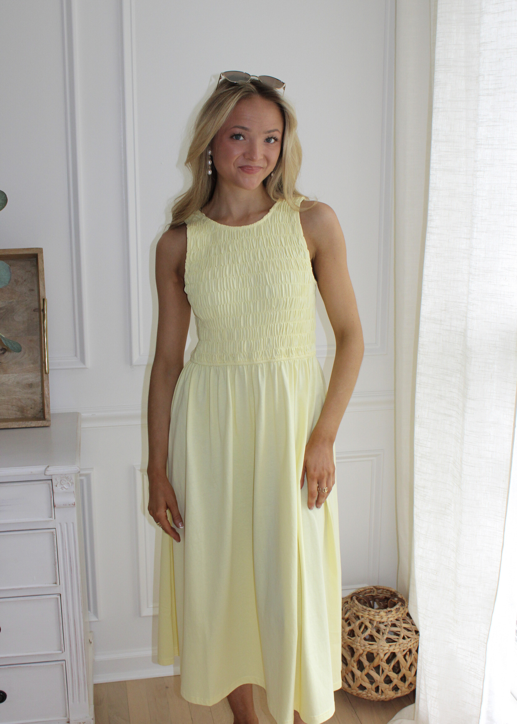 Kendra Smocked Maxi Dress