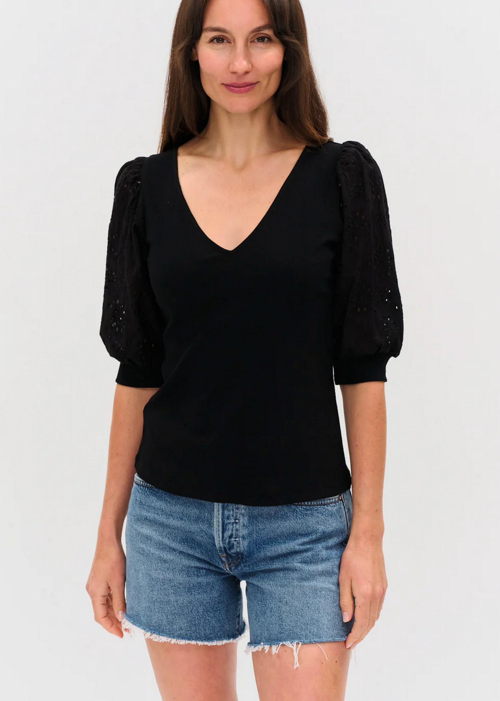Evelyn Eyelet Top