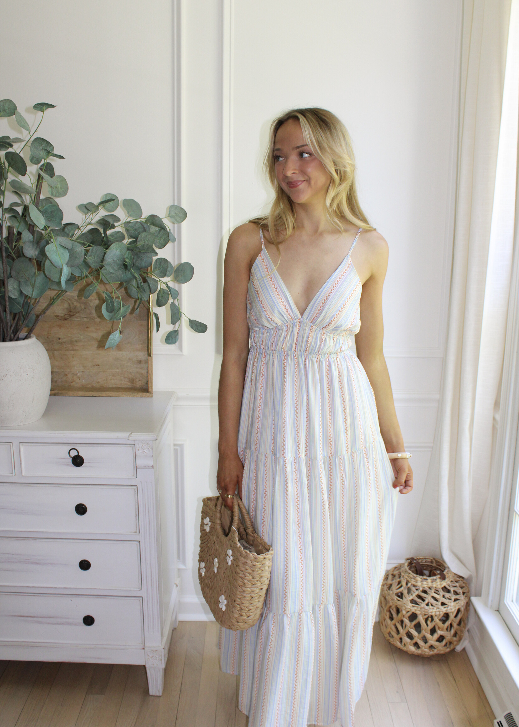 Addie V Neck Maxi Dress