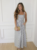 Chantal Smocked Midi Dress