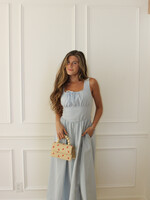 Clair Twill Corset Midi Dress