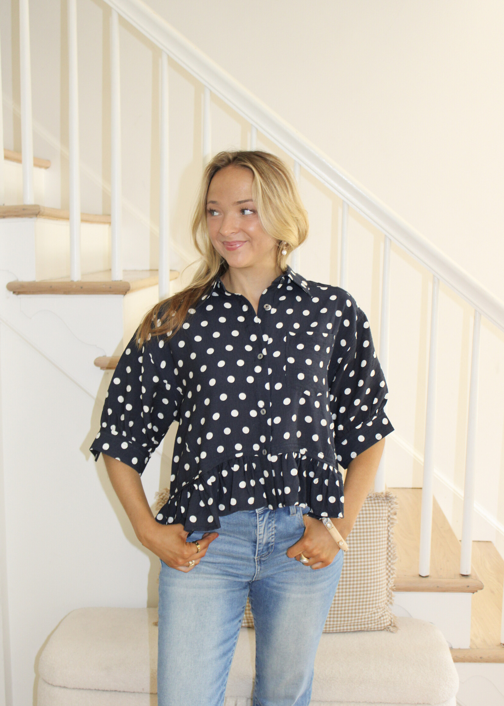 Mickey Polka Dot Top